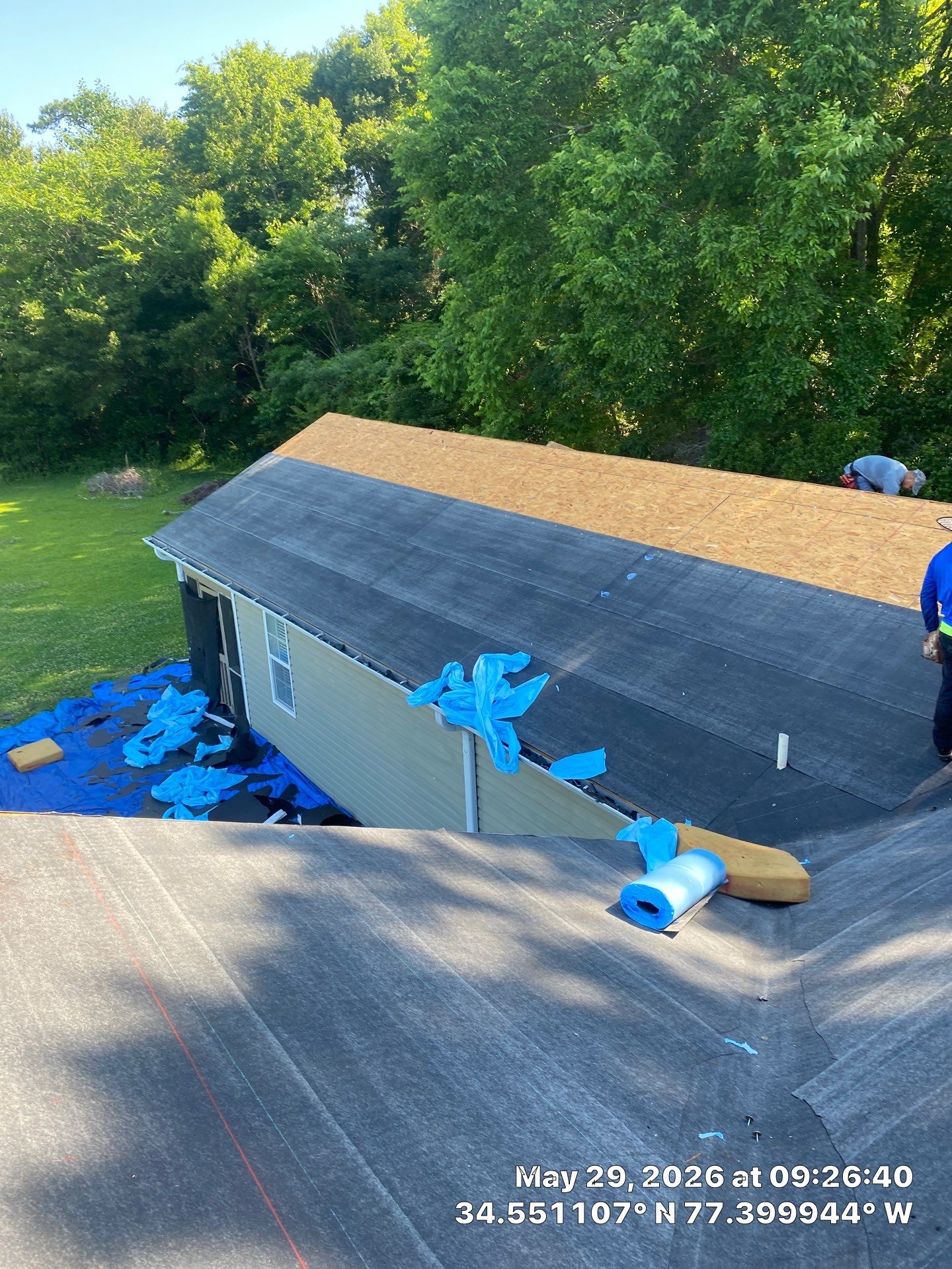 Fortified Roof Replacement in Sneads Ferry, NC using Certainteed Landmark Max Def Charcoal Black by RGR Construction and Roofing, LLC