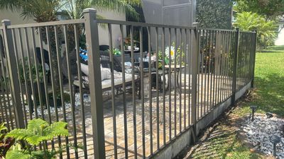 Bronze Aluminum Fence in Naples
