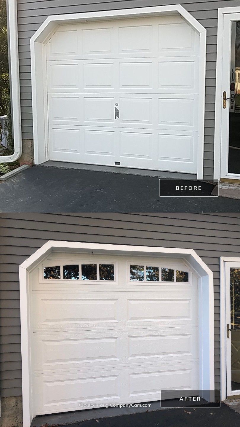 New Garage Door Installation by DiGiorgi Roofing and Siding Inc