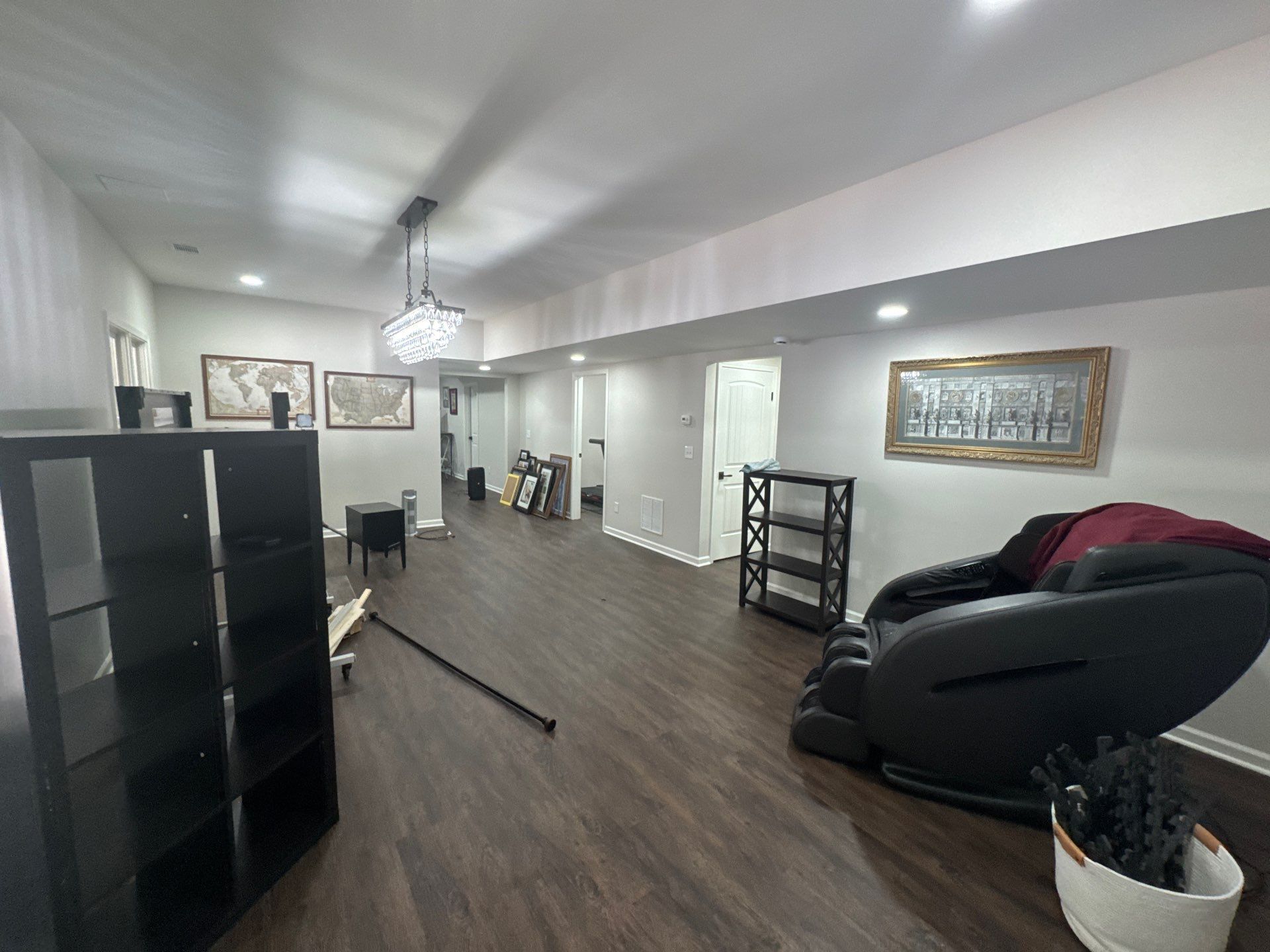 Full Basement Remodel in Powder Springs Featuring Custom Kitchenette by Swift Home Renovations