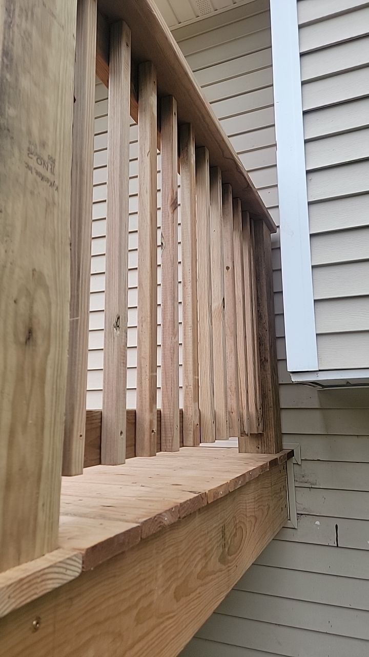 Deck Installation using Treated Lumber by Avalon Roofing and Exteriors