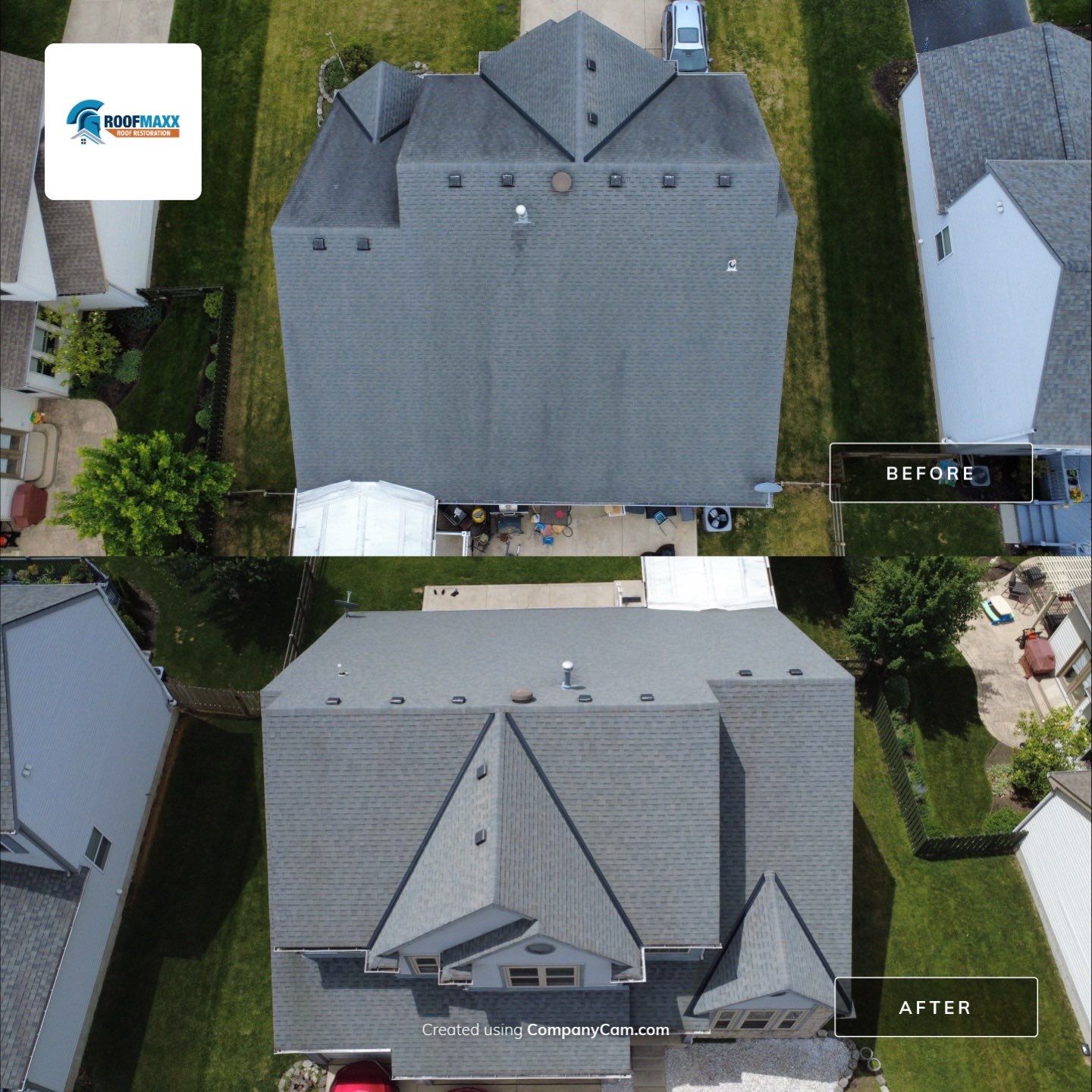 Condo Reference Before and Afters by Roof Maxx of Columbus, OH