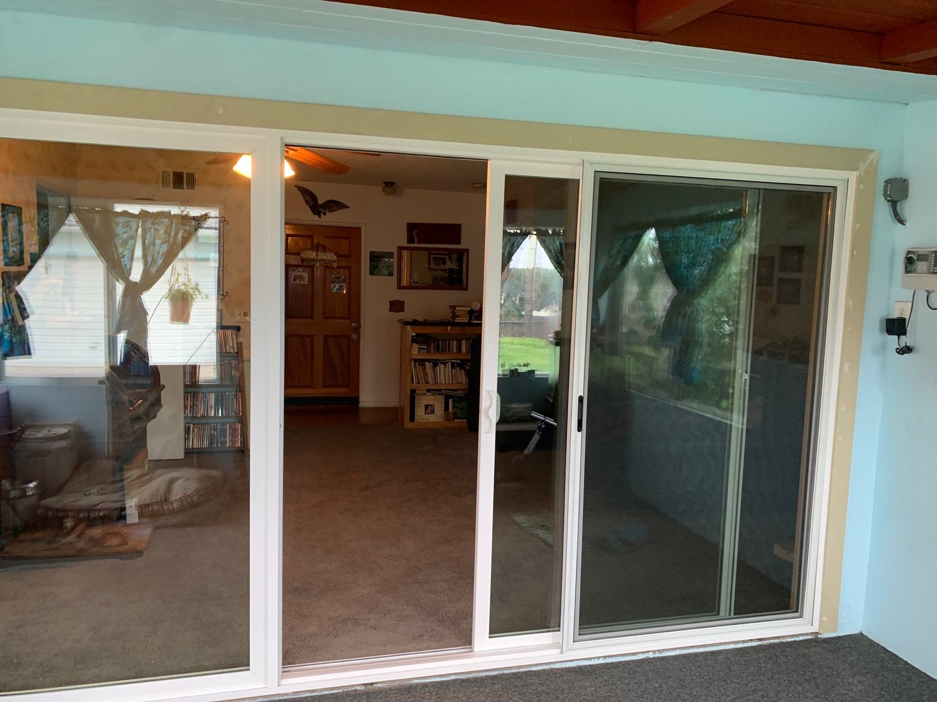 Sliding Patio Door using Vinyl retrofit by American Window Company