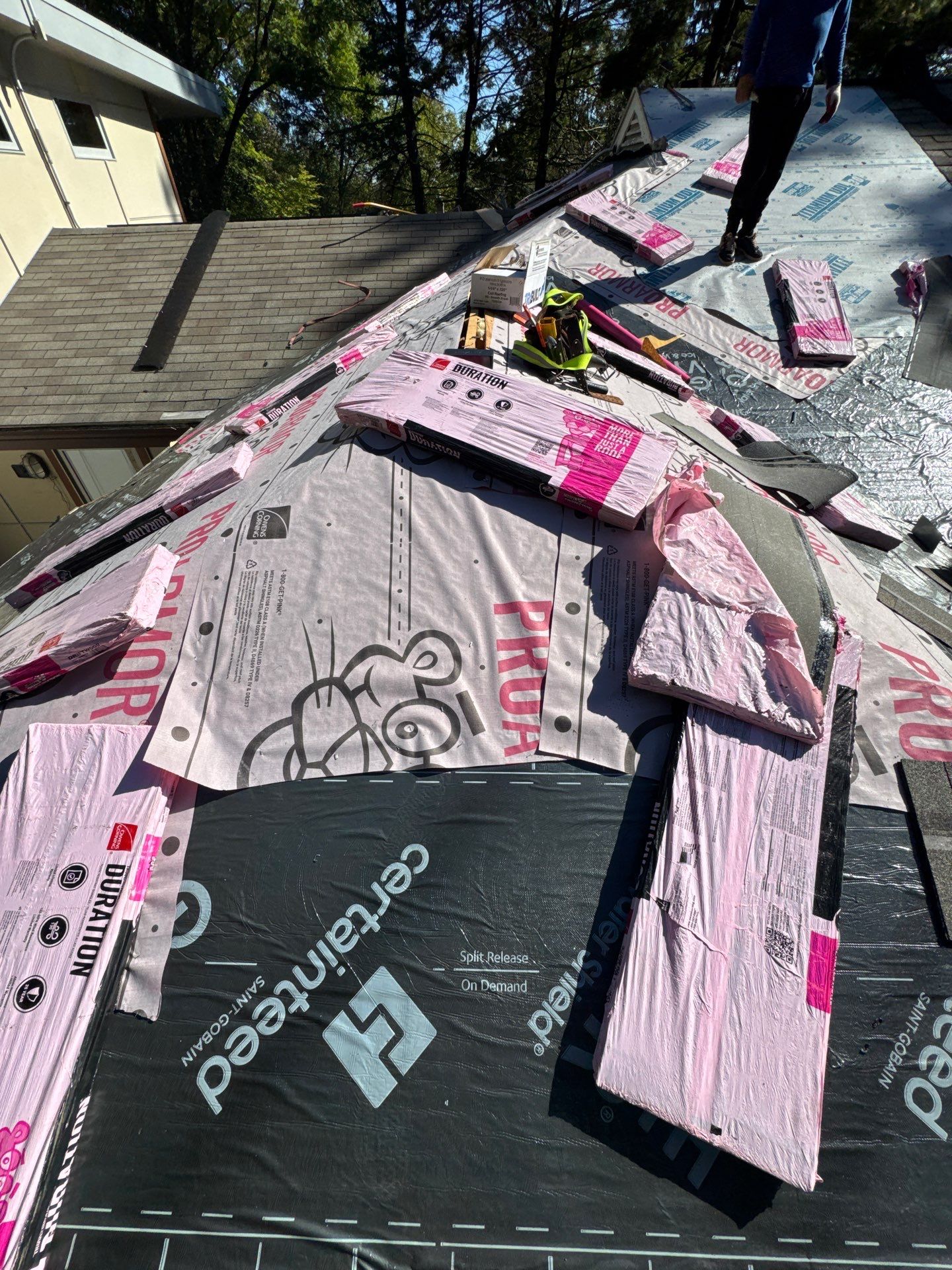 Full Roof Replacement – House & Garage | Belmont, MA by Mighty Dog Roofing of Greater Middlesex County