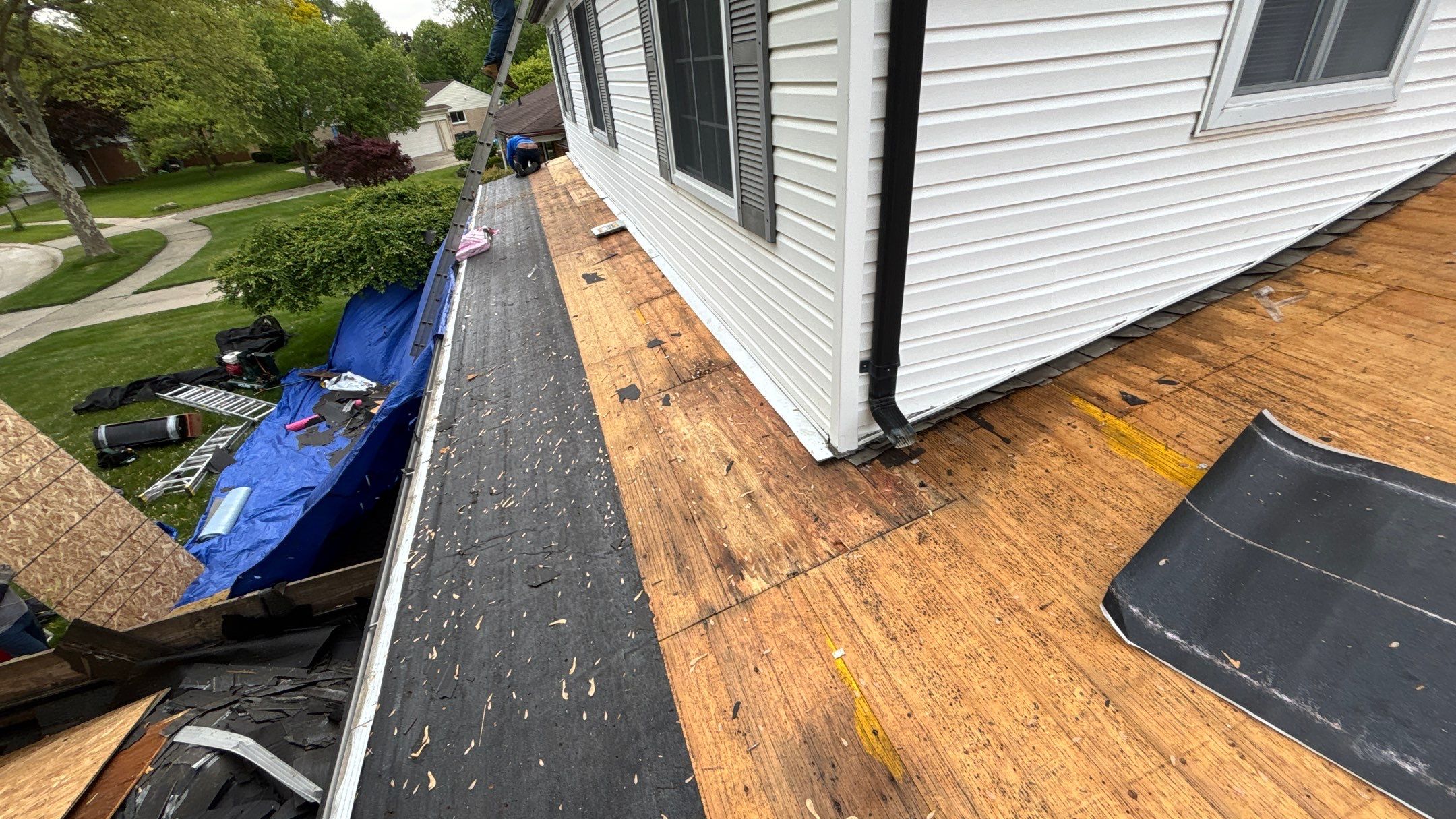 Roof Replacement using Owens Corning Estate Gray by 180 Contractors