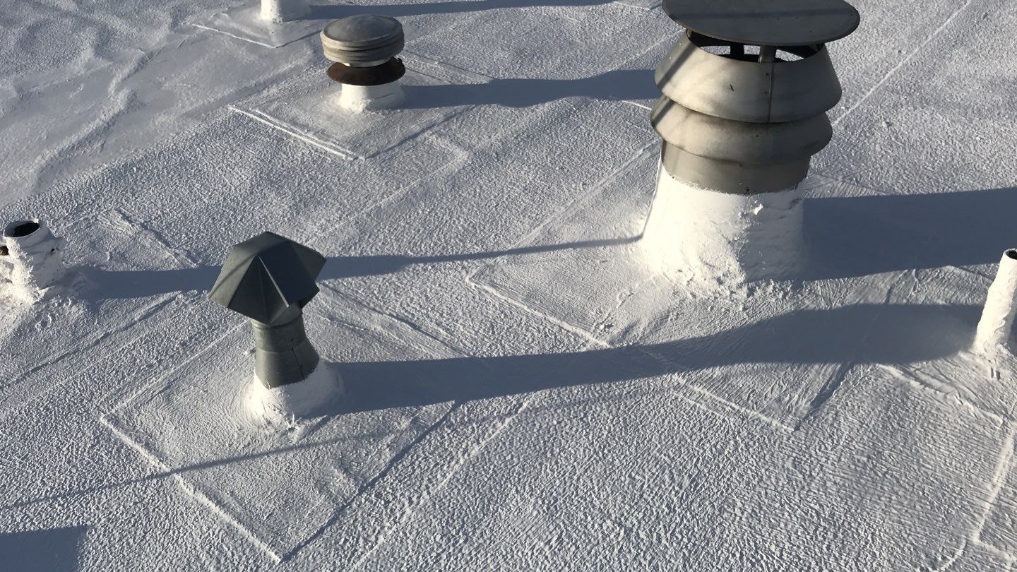 Commercial Roofing Installation using Gaco Silicone Coating  by A to Z Roofing