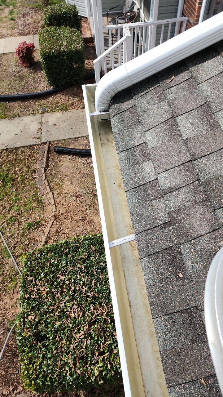 Gutter Cleaning using water by Power Wash Masters LLC