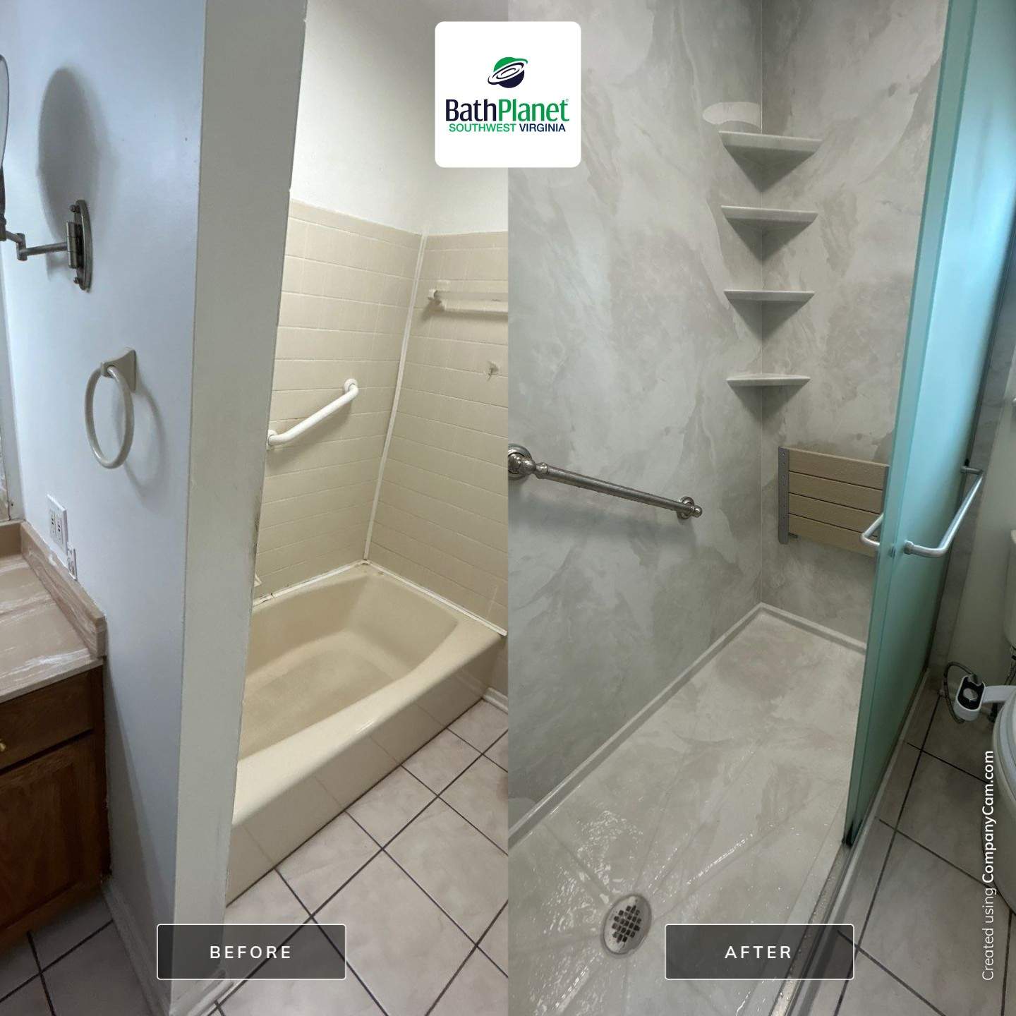 Tub to Shower by BathPlanet SW Virginia