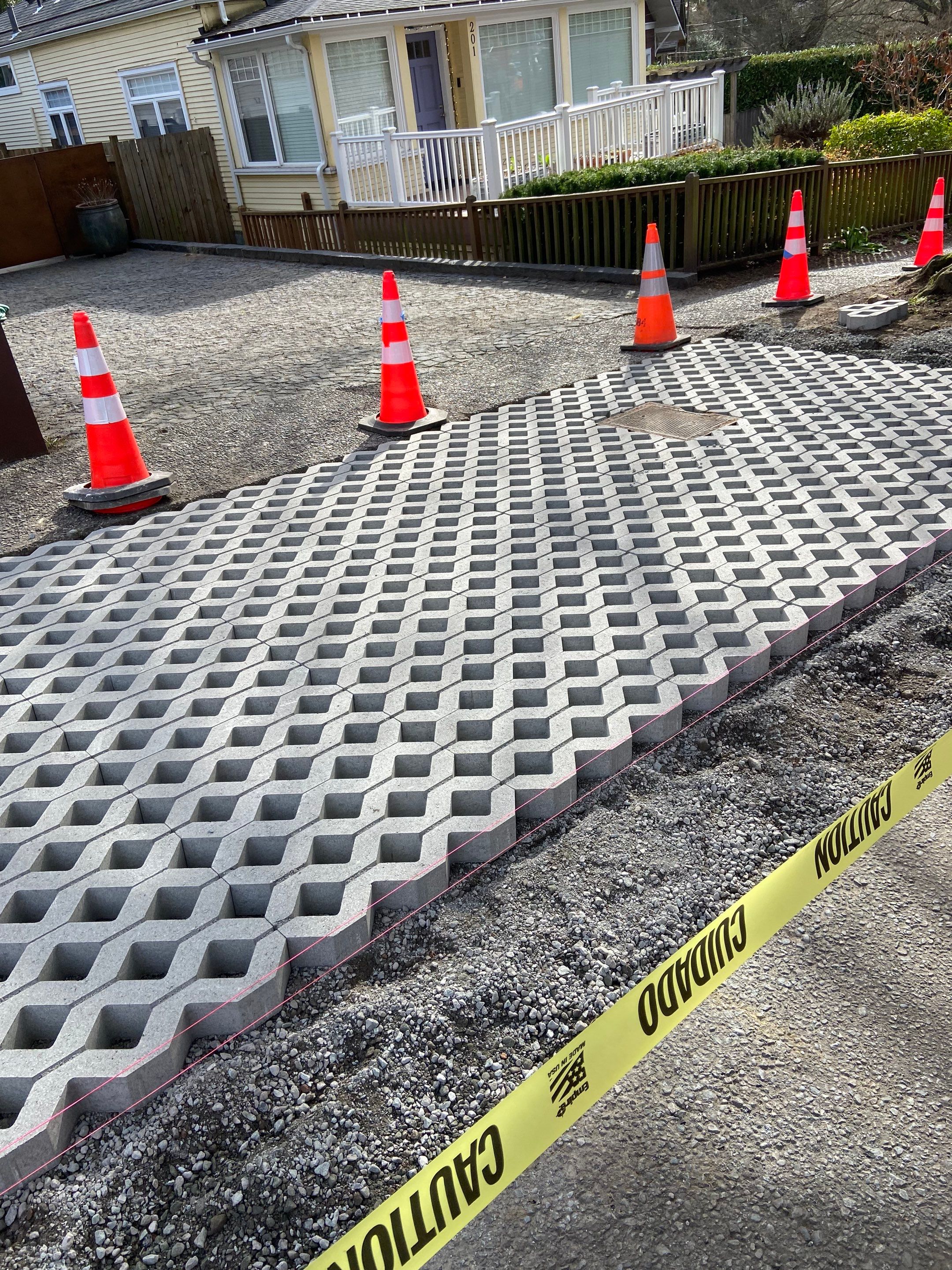 Russell | Turfstone Pavers Driveway  by Jireh Asphalt & Concrete Inc 