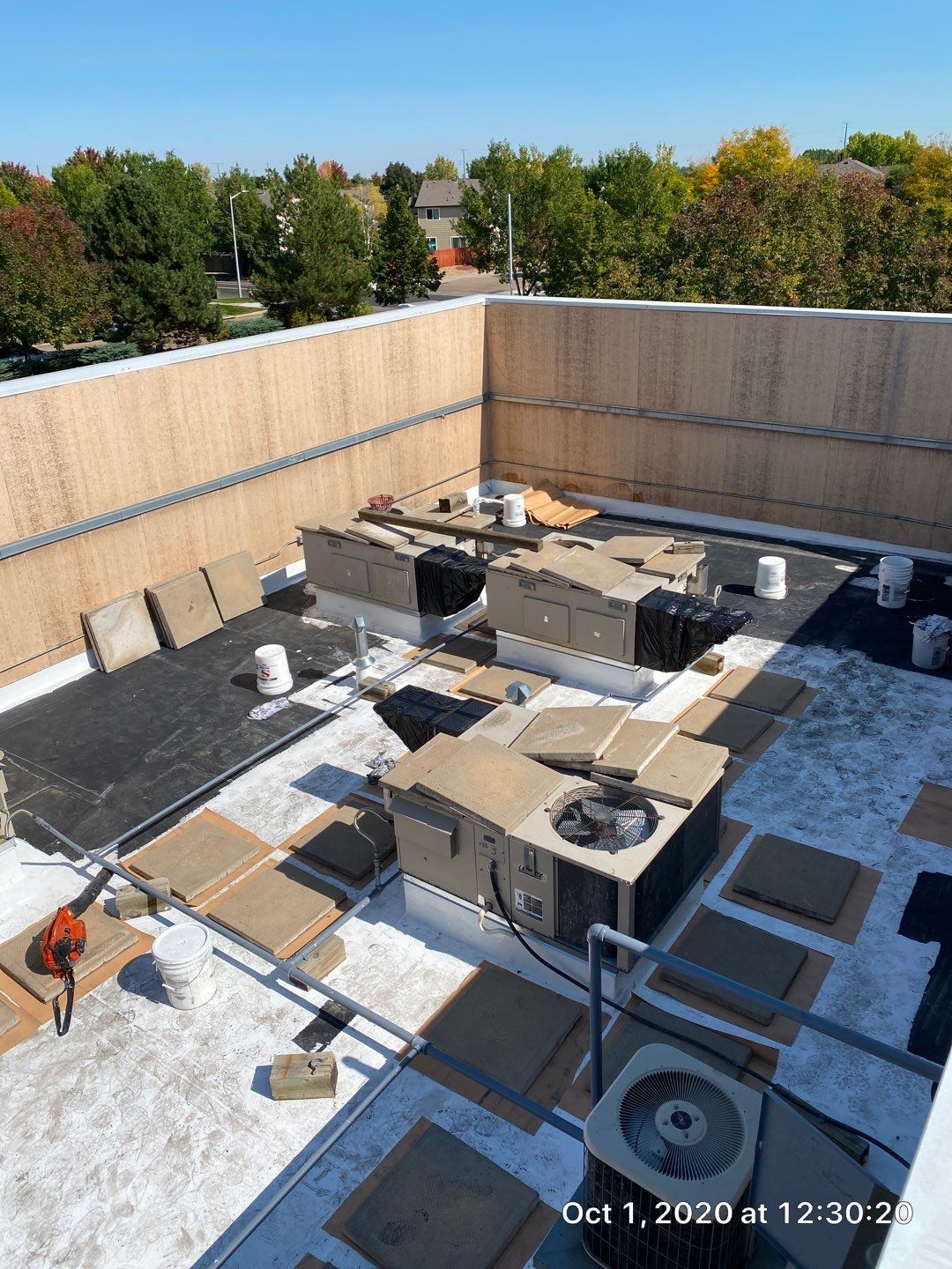 Commercial Roofing Installation using American Standard Coating - S  by A to Z Roofing