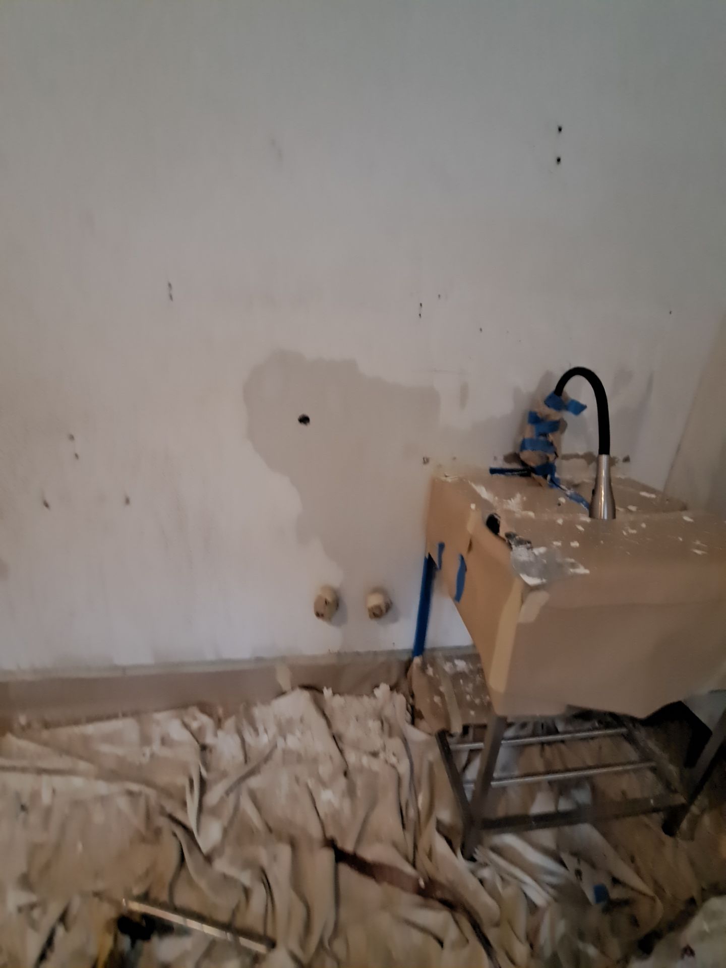 Garage dry wall repair/ re-texture, re-paint by Gordon Painting