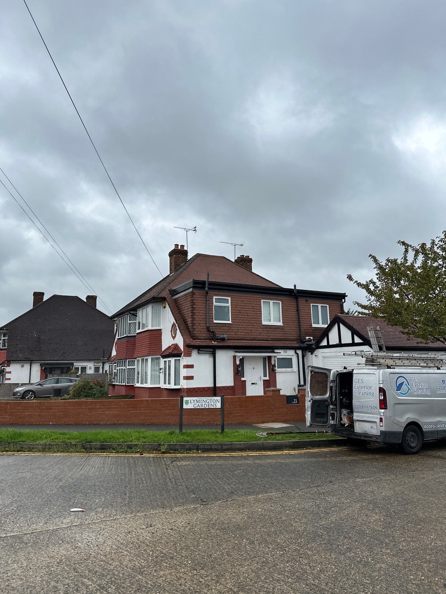 Roof and Driveway cleaning using Honda 15lpm Low Pressure Washing Machine by Ges Exterior Cleaning ltd