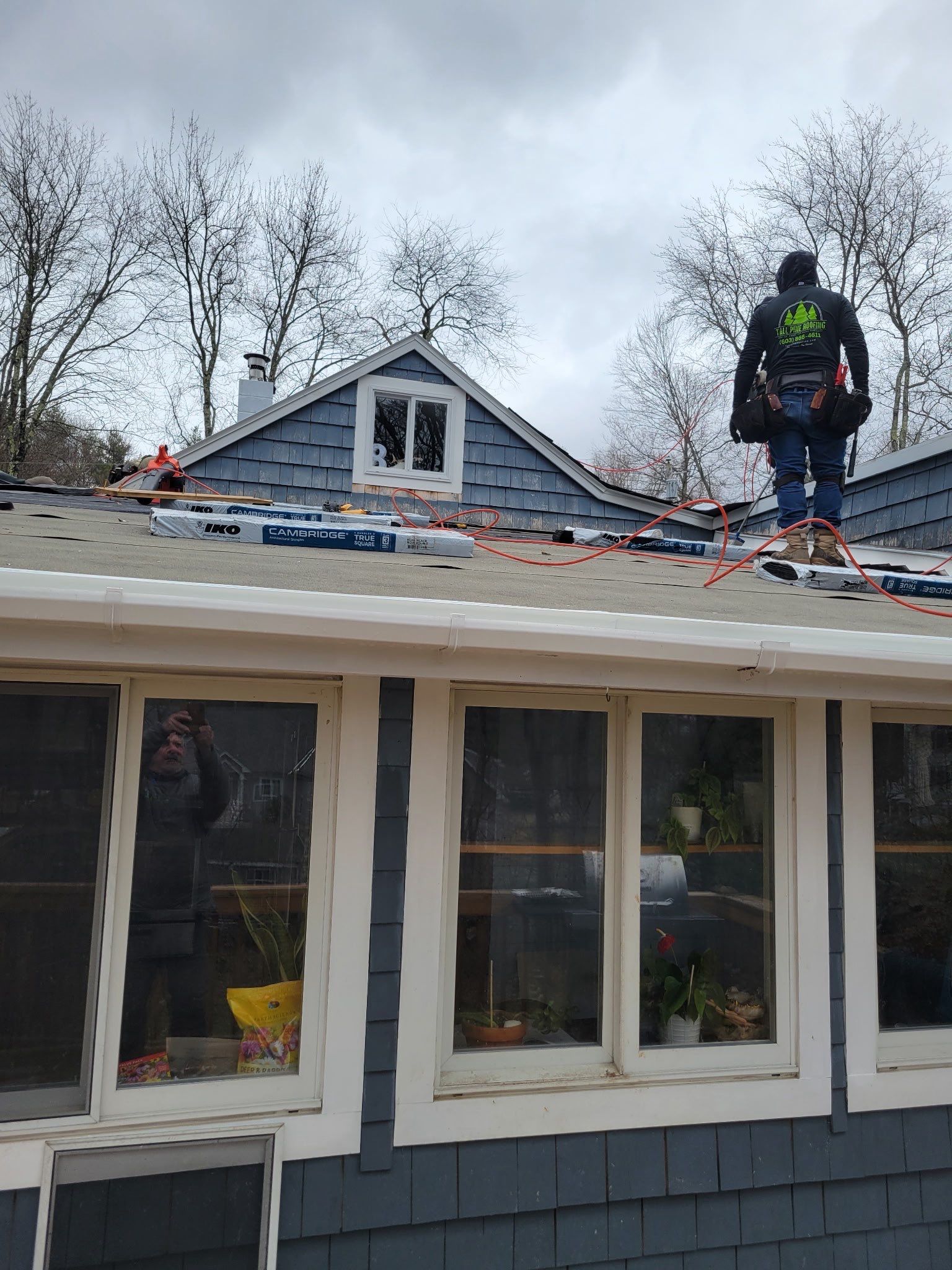Project in Barrington, NH by Tall pine roofing
