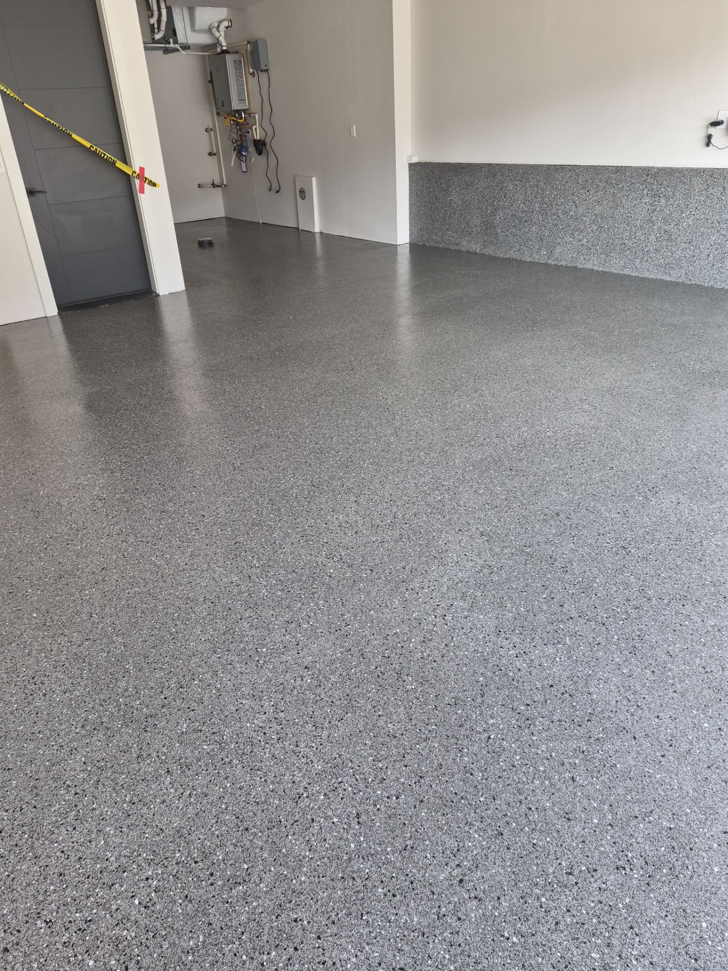 Premium Slate Hybrid Garage Floor Coating in Coeur d'Alene by Croc Coatings, LLC
