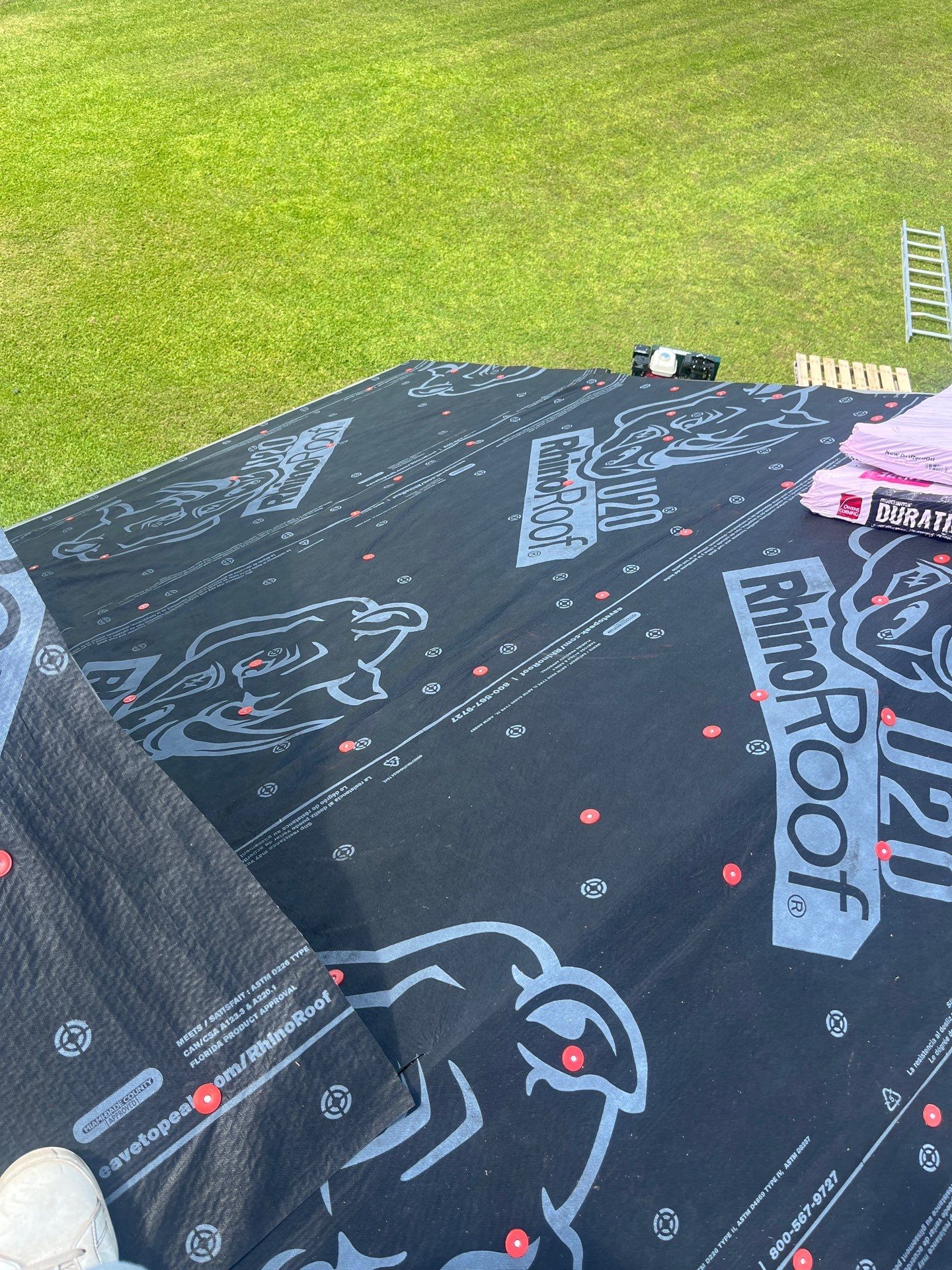 Residential Roofing Installation using Owen's Corning Duration (Lifetime) Shingles by Roof Repair Company