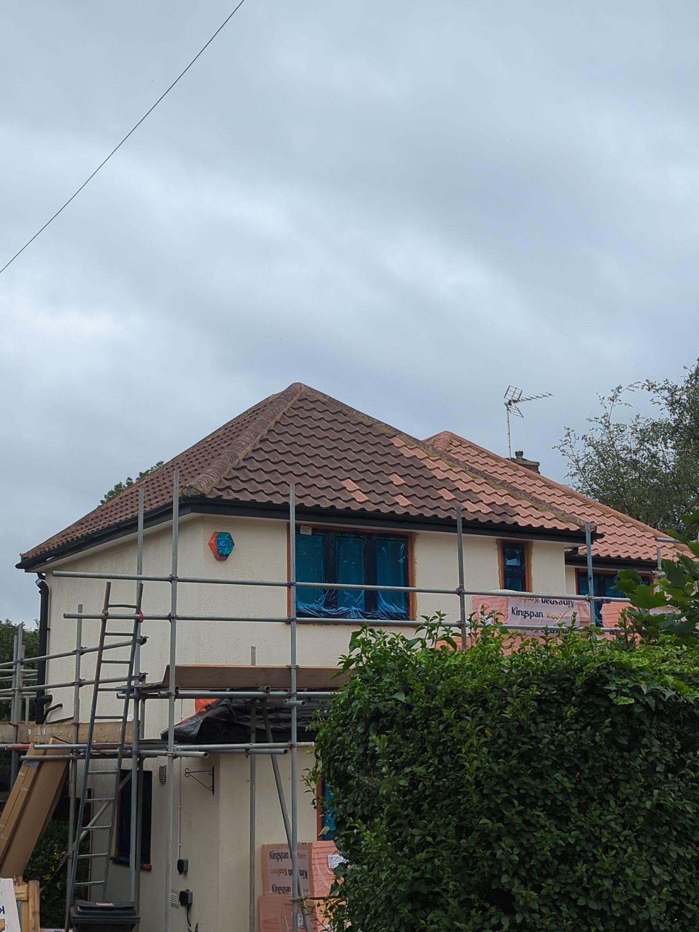 Roof Clean - Biocide Treatment using Honda 15lpm Low Pressure Washing Machine by Ges Exterior Cleaning ltd