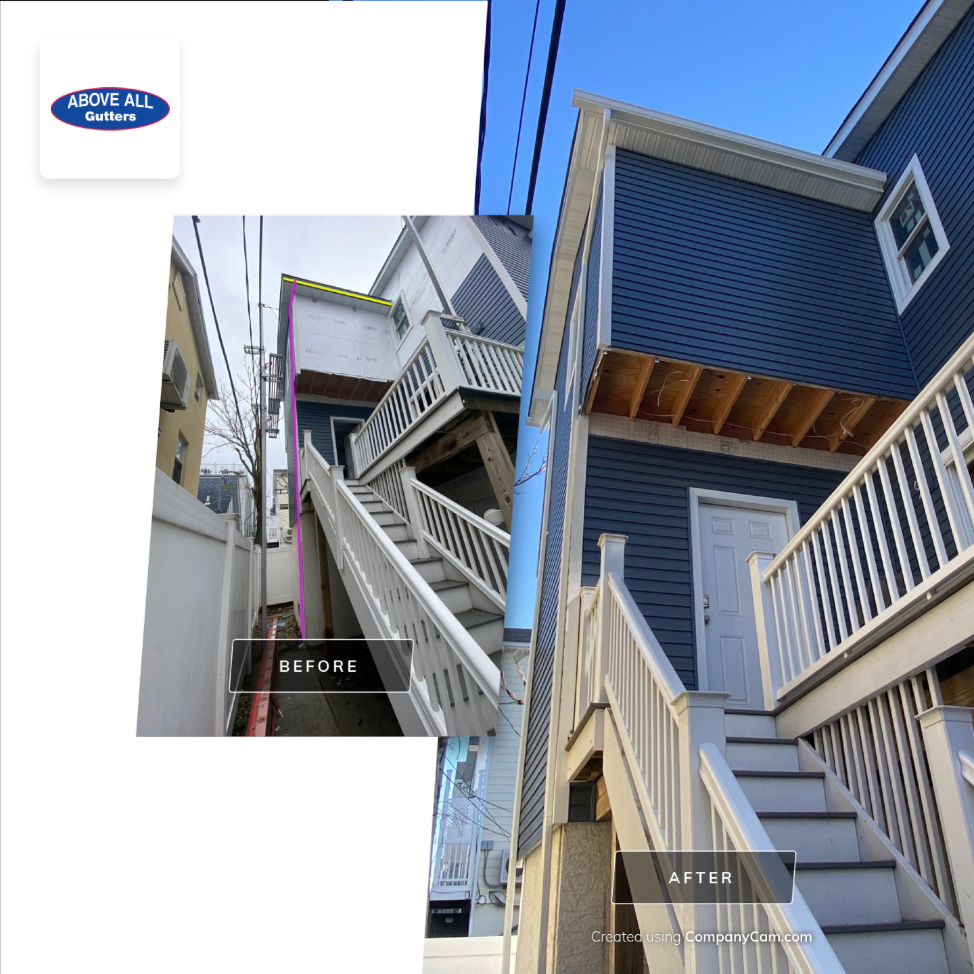 House lift in the westend of Long Beach.  by Above All Gutters 