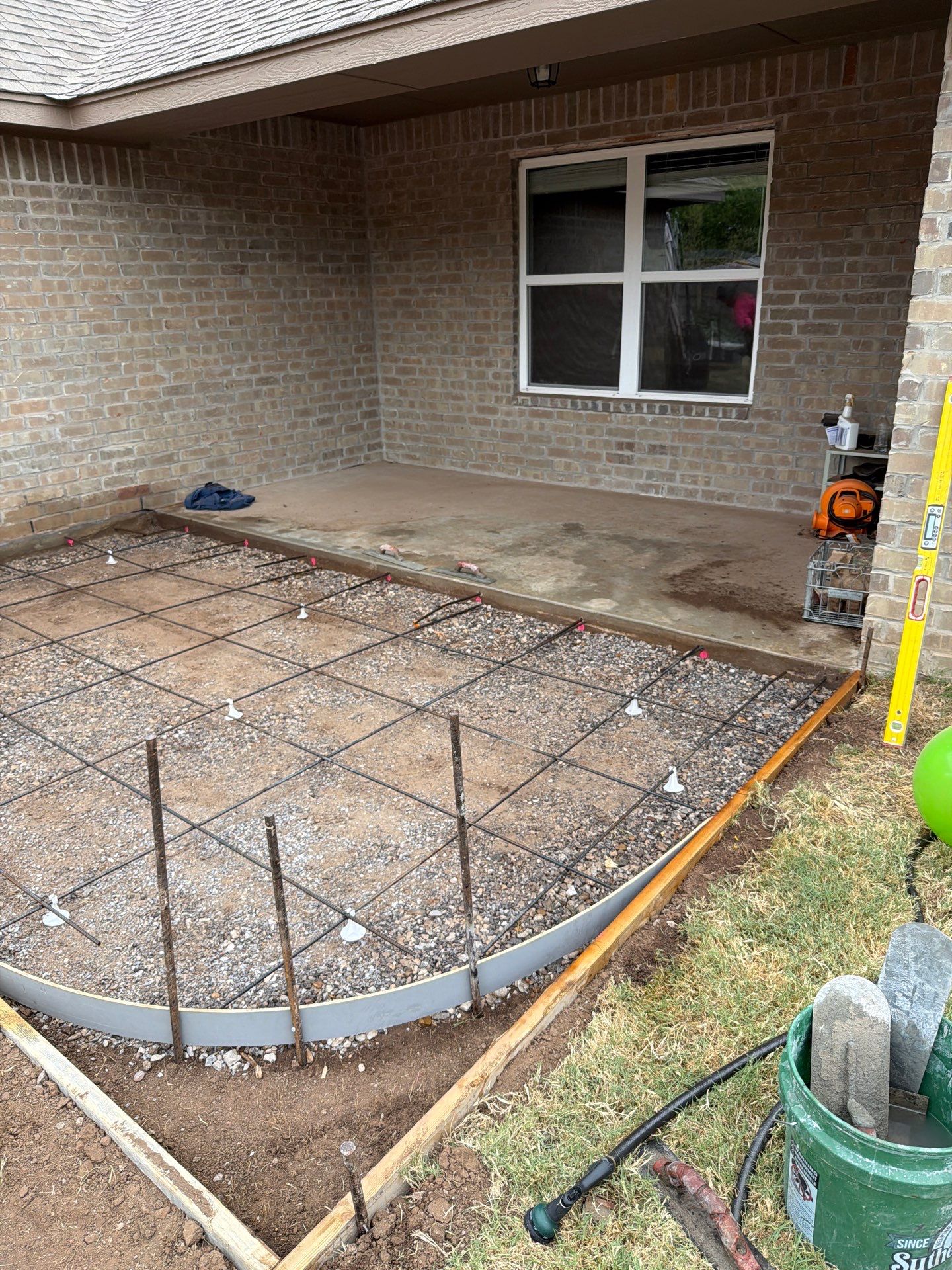 One Day Concrete Patio by Clays Services Inc