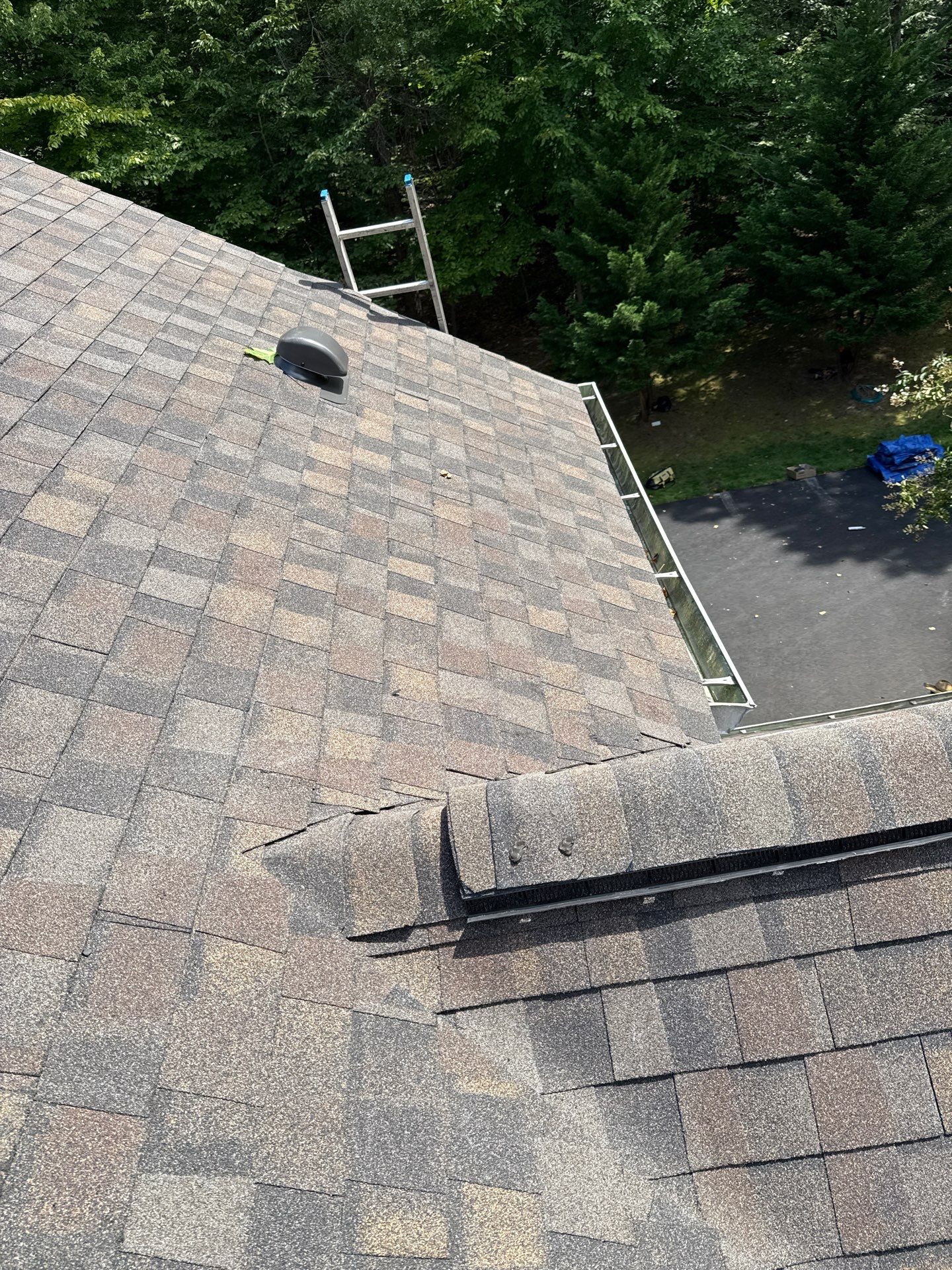 Fairfax station: Residential Roof with CertainTeed Landmark Pro in Max Def Shenandoah  by RM Banning, Inc.