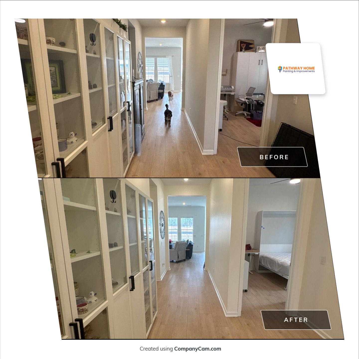 Another fresh interior transformation underway in Summerville 🎨 by Pathway Home Painting & Improvements