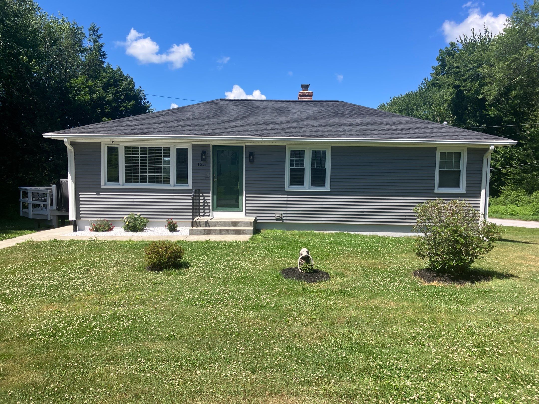 Siding Rejuvenation with Cert. Monogram D/4 x 12'6" clapboard, Charcoal Gray by DiGiorgi Roofing and Siding Inc