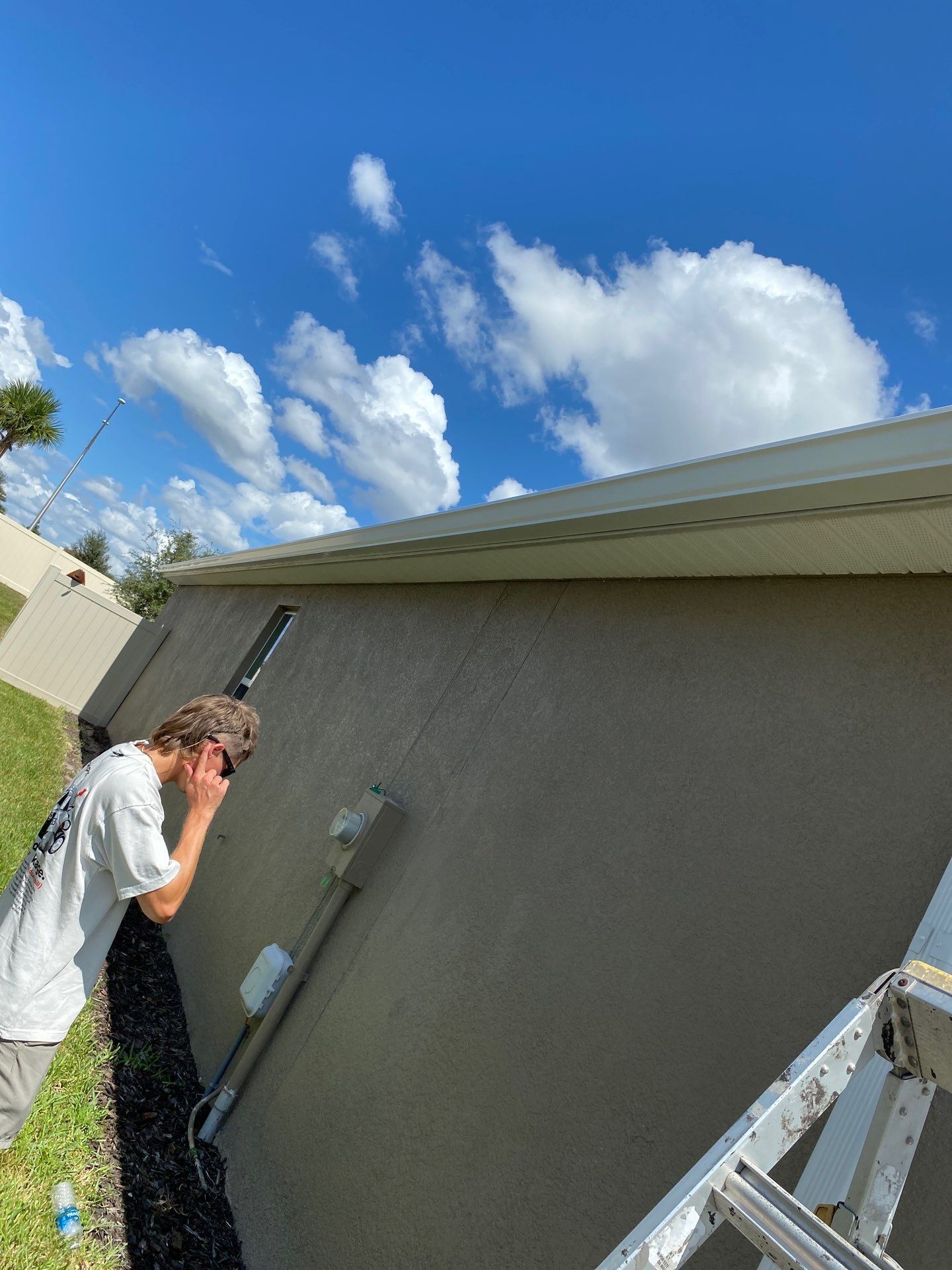 Gutter System with Downspouts in Bradenton FL by Gutter Professors