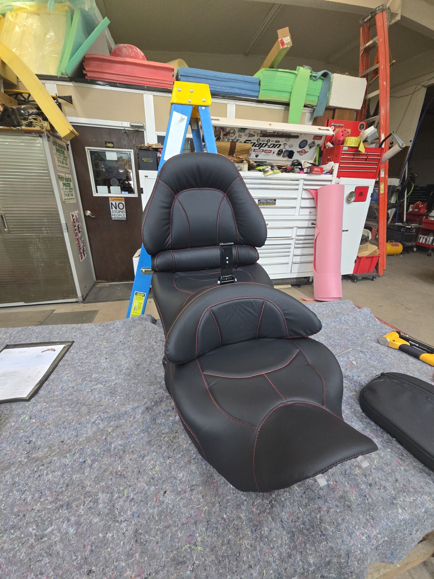 Honda Gold Wing seat  by Rocky Mountain Upholstery Co