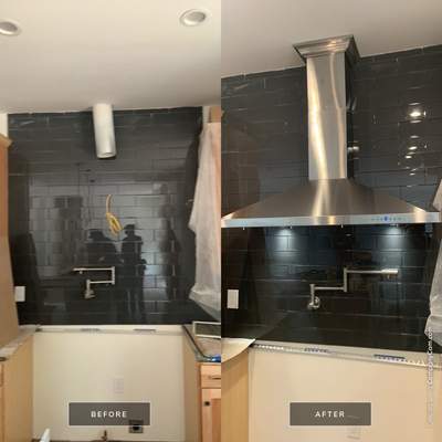 Range Hood Installation using ZLINE