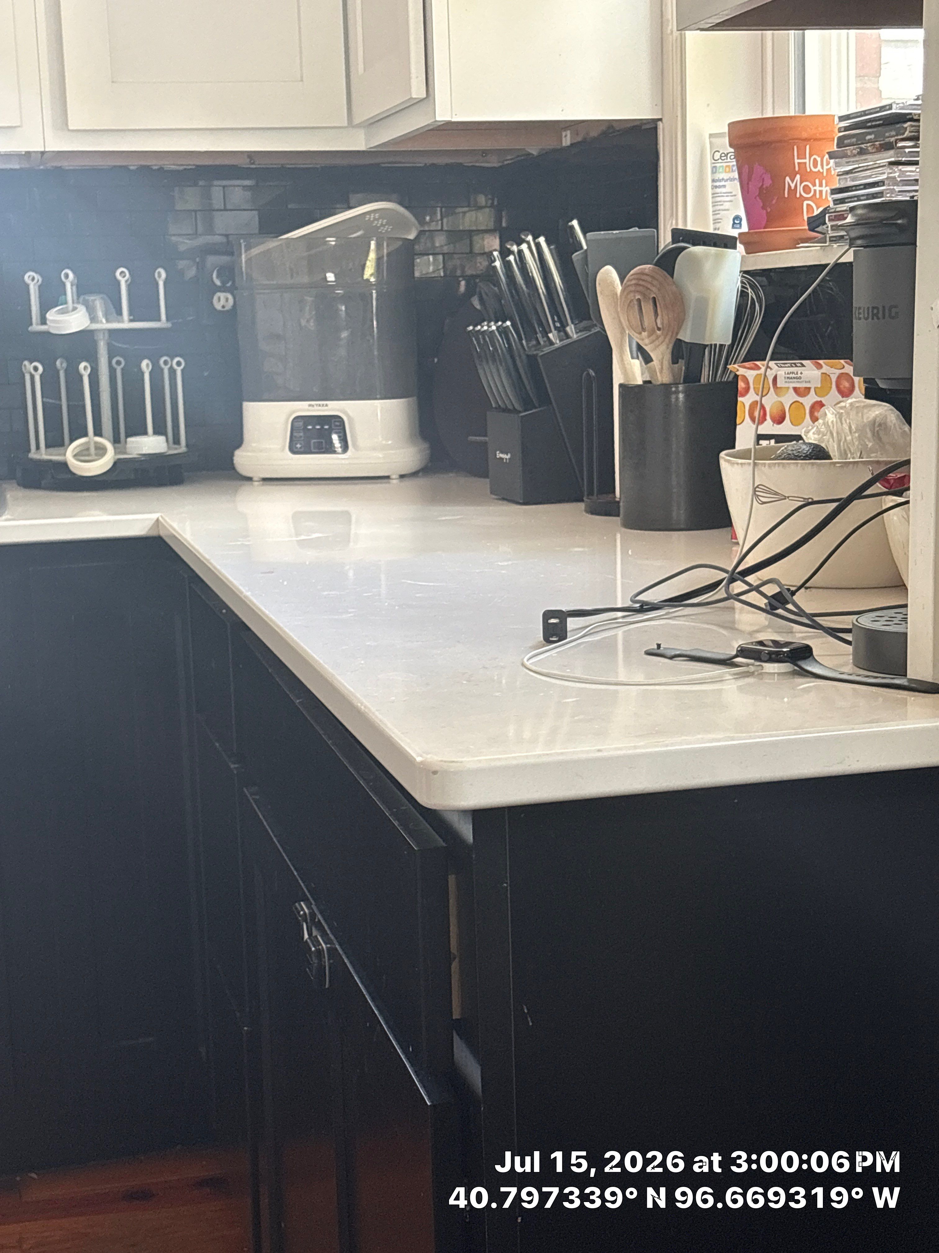 Two-Tone Kitchen Cabinetry and Quartz Countertop Installation in Lincoln by CompanyCam Sales Demo