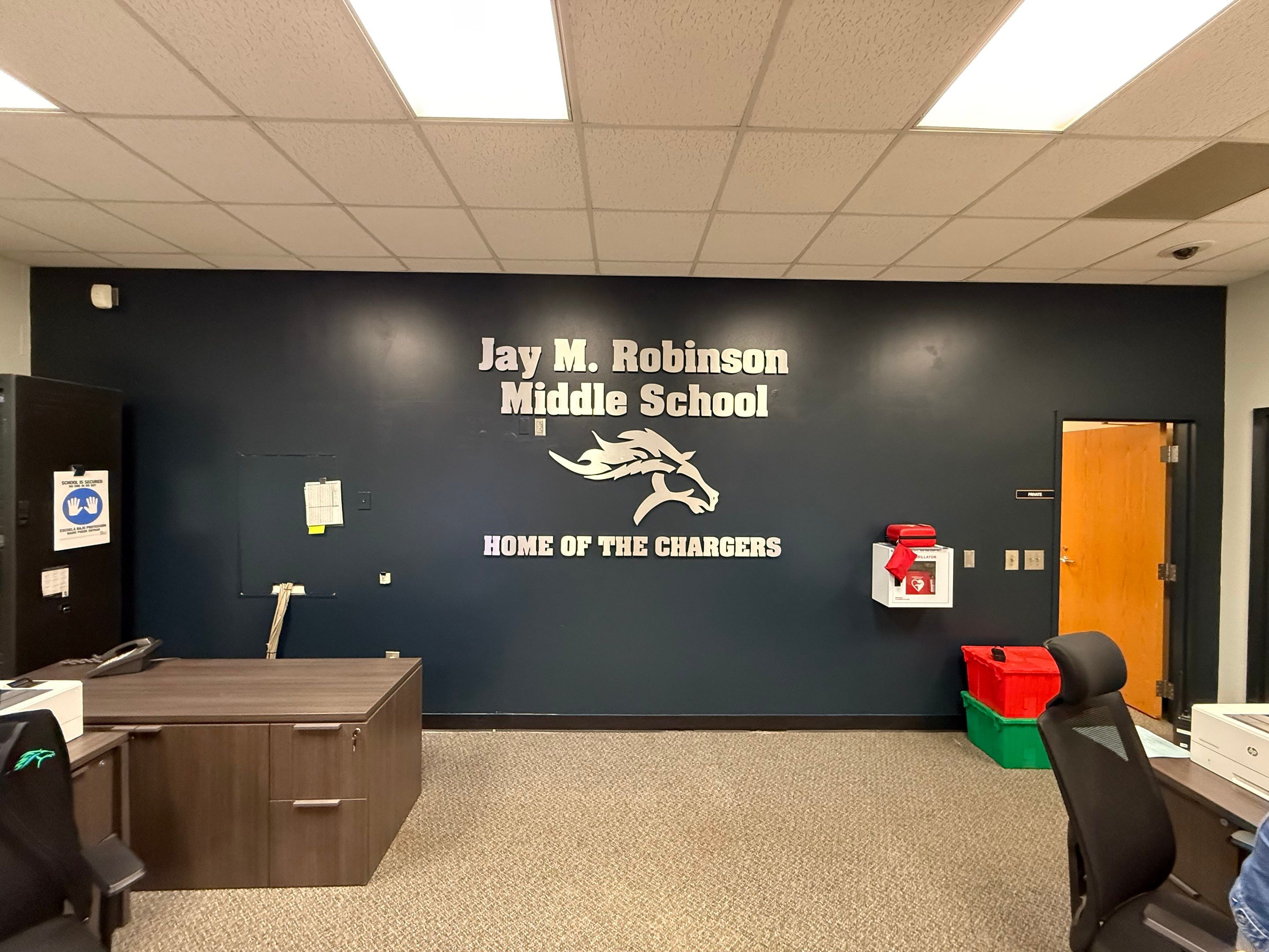 Jay M. Robinson Middle School by QC Signs and Graphics