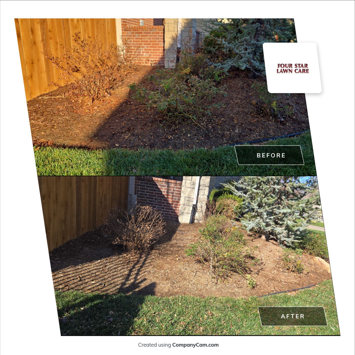 Project in Wichita by Four Star Lawn Care