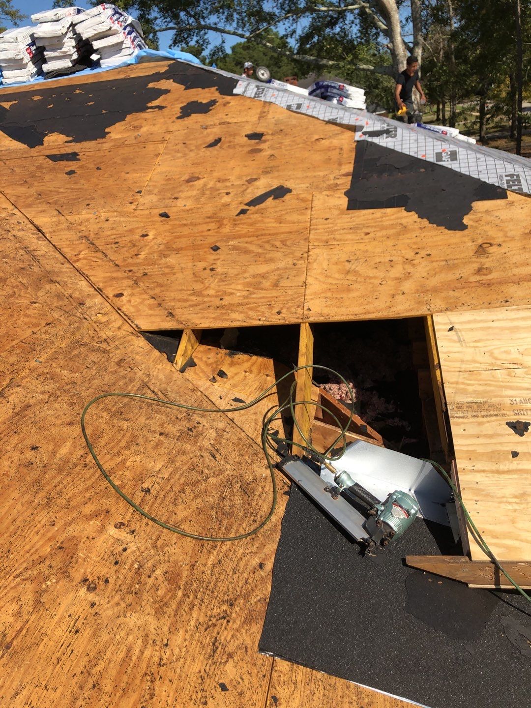 Residential Roofing Installation using Roof Replacement by American Roofing & Construction LLC