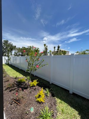 Vinyl Fence Installation using Vinyl Privacy Fence 