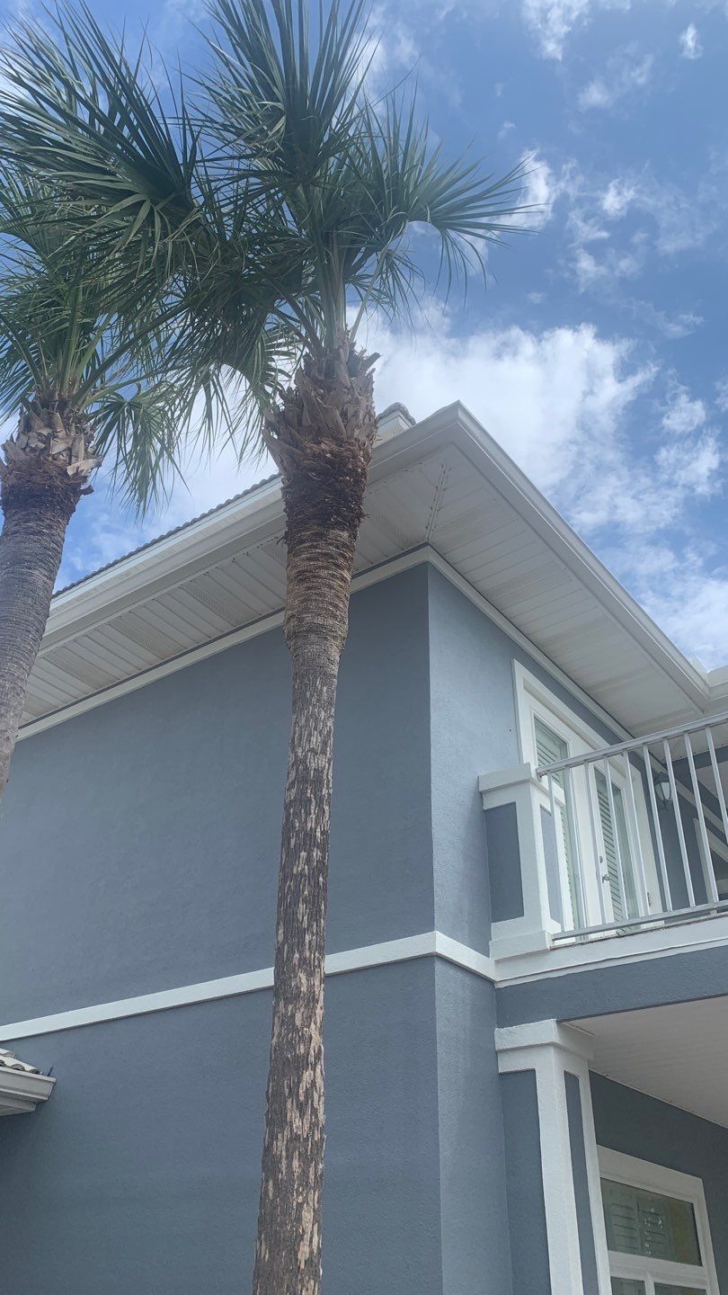 Seamless Gutter Installation Using Linen Colored K-Style Gutters by Gutter Professors