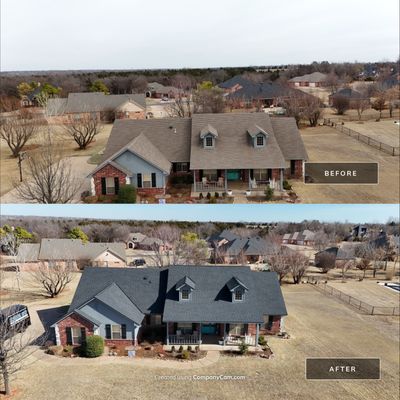 Residential Roofing Installation using certainteed climate flex maire black
