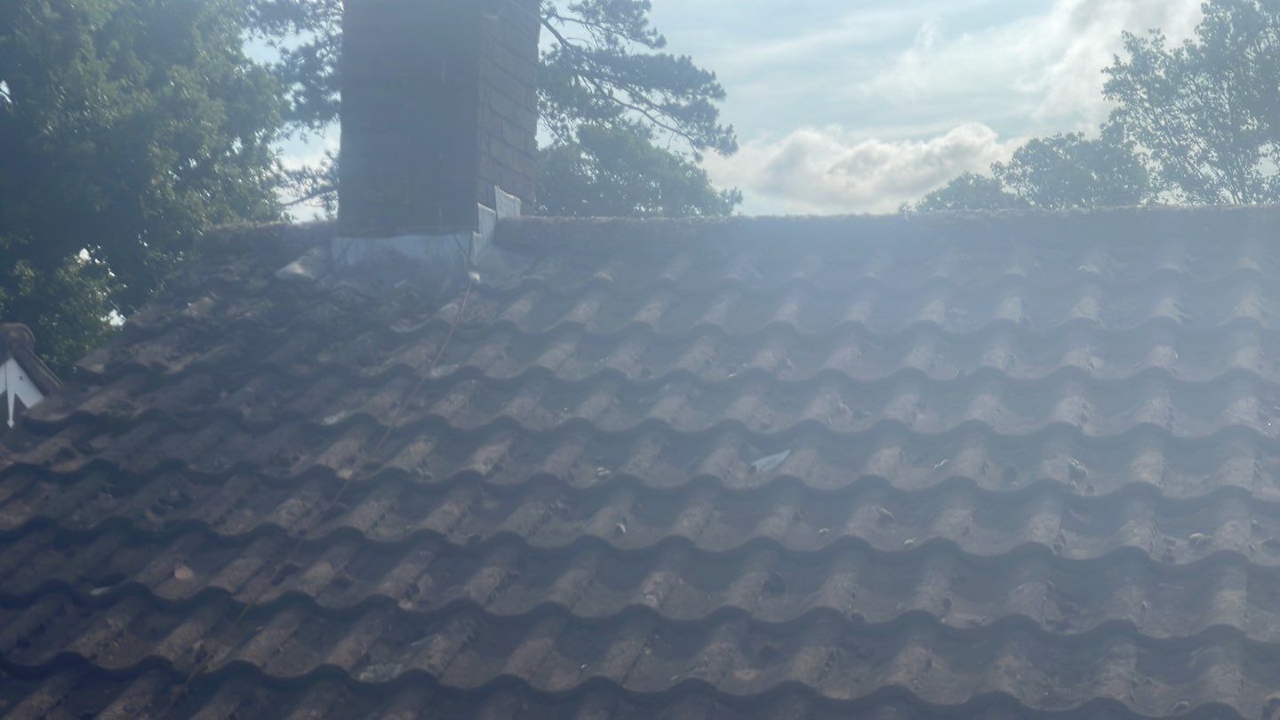 Roof Cleaning and Biocide Treatment using Honda 15lpm Low Pressure Washing Machine by Ges Exterior Cleaning ltd