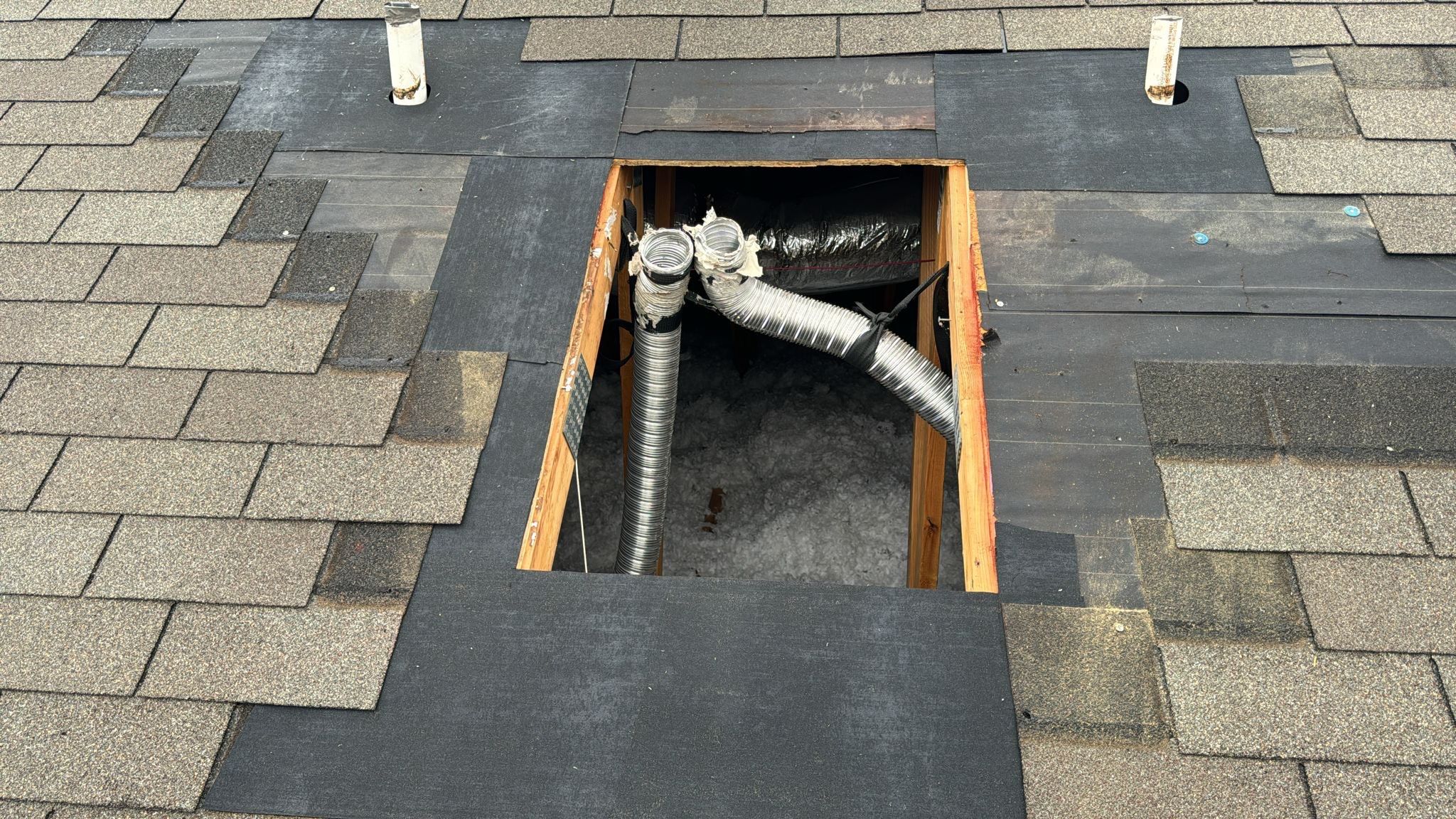 Hail Damage using Owen's Corning Duration (Lifetime) Shingles by Roof Repair Company