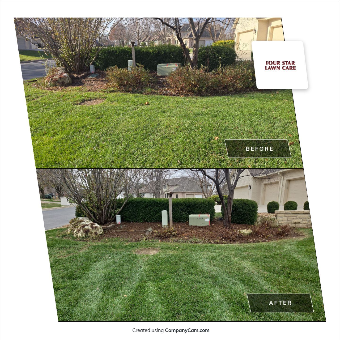 Project in Wichita by Four Star Lawn Care