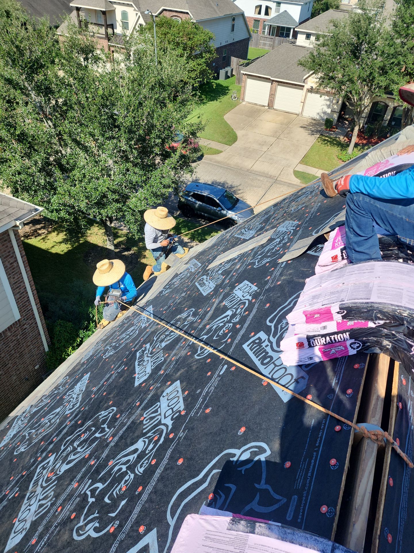 Residential Roofing Installation using Owen's Corning Duration (Lifetime) Shingles by Roof Repair Company