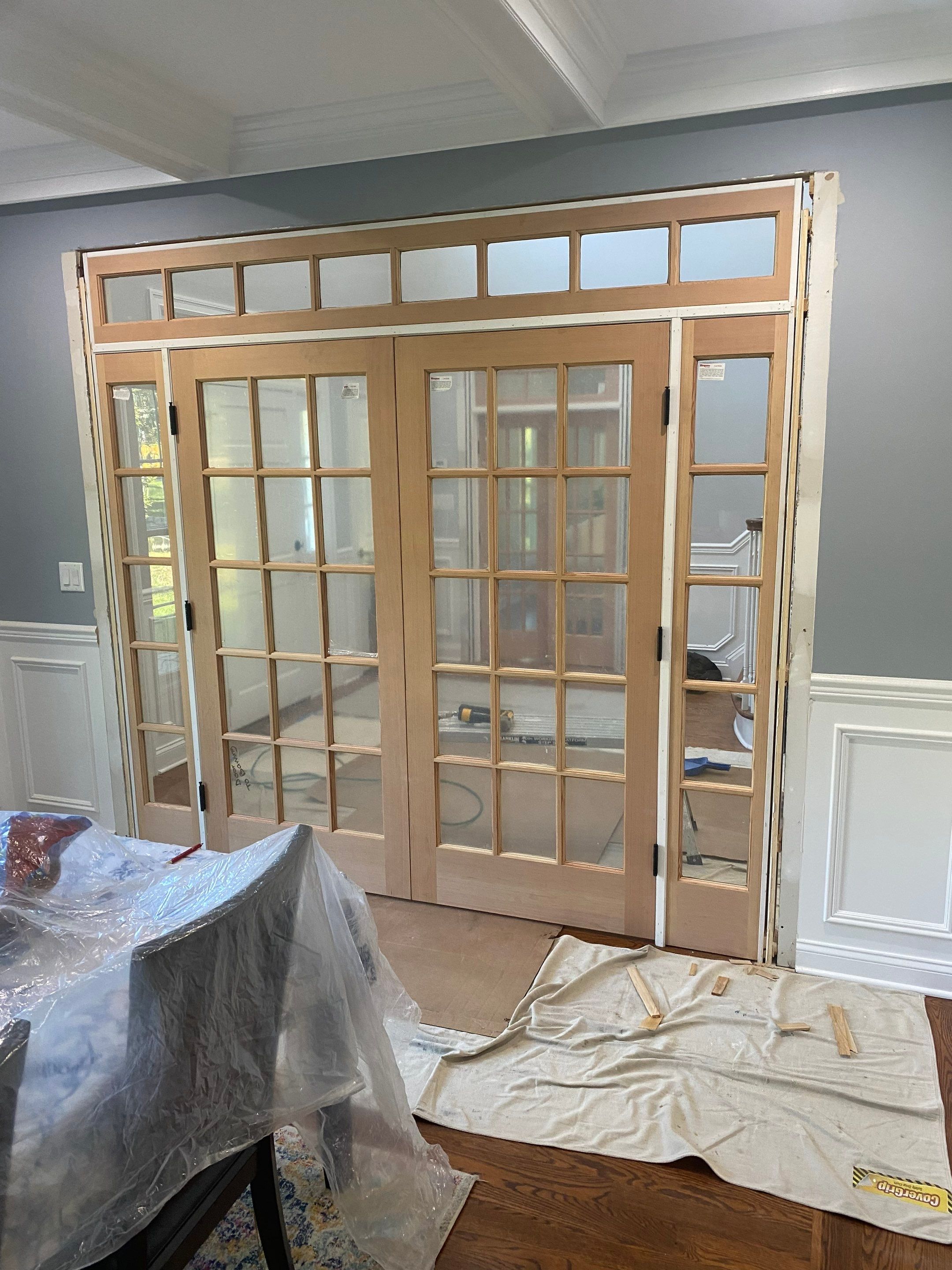 Door Installation using Wood by Home Concepts Construction