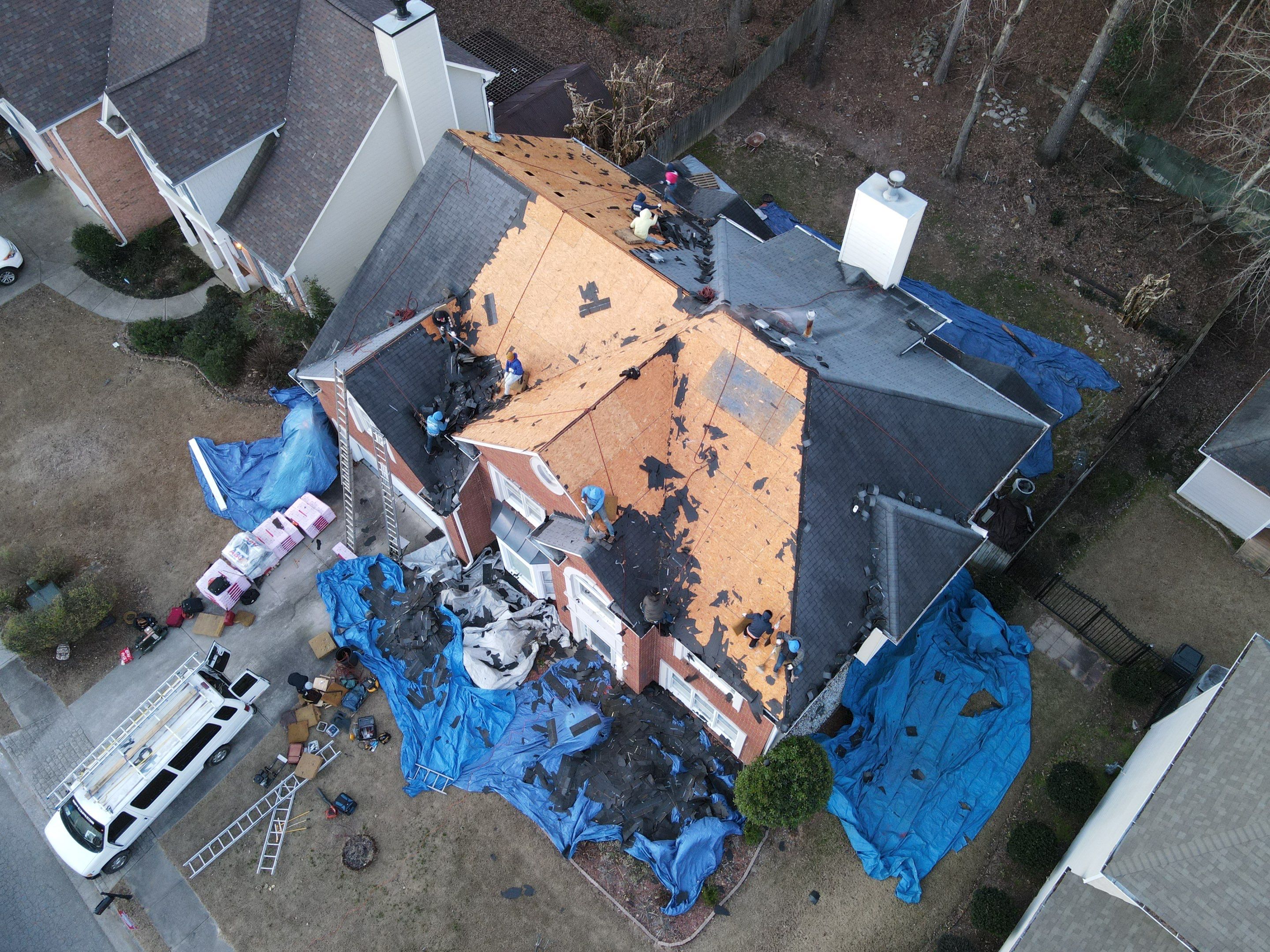 Residential Roofing Installation using Owens Corning by Inspector Roofing and Restoration