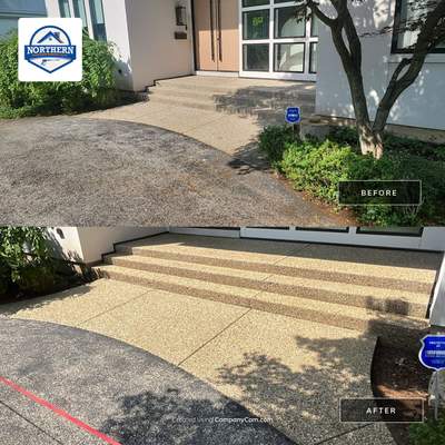 Aggregate concrete cleaning and sealing using Surebond SB-9000