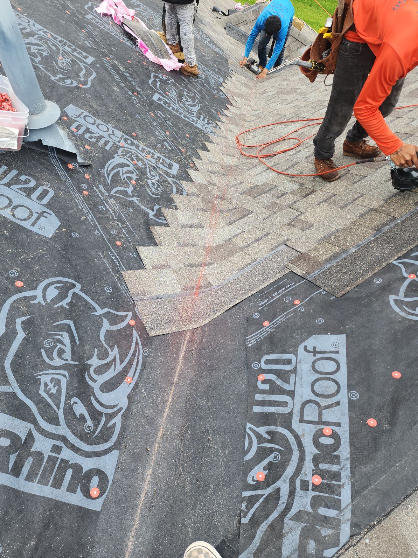 Residential Roofing Installation using Owen's Corning Duration (Lifetime) Shingles by Roof Repair Company