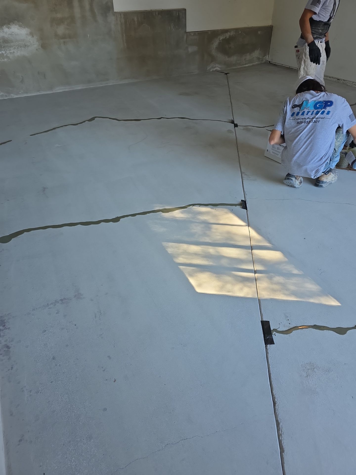 Atascadero Garage Floor Coating with Creekbed Simiron Polyurea System by MGP Coatings