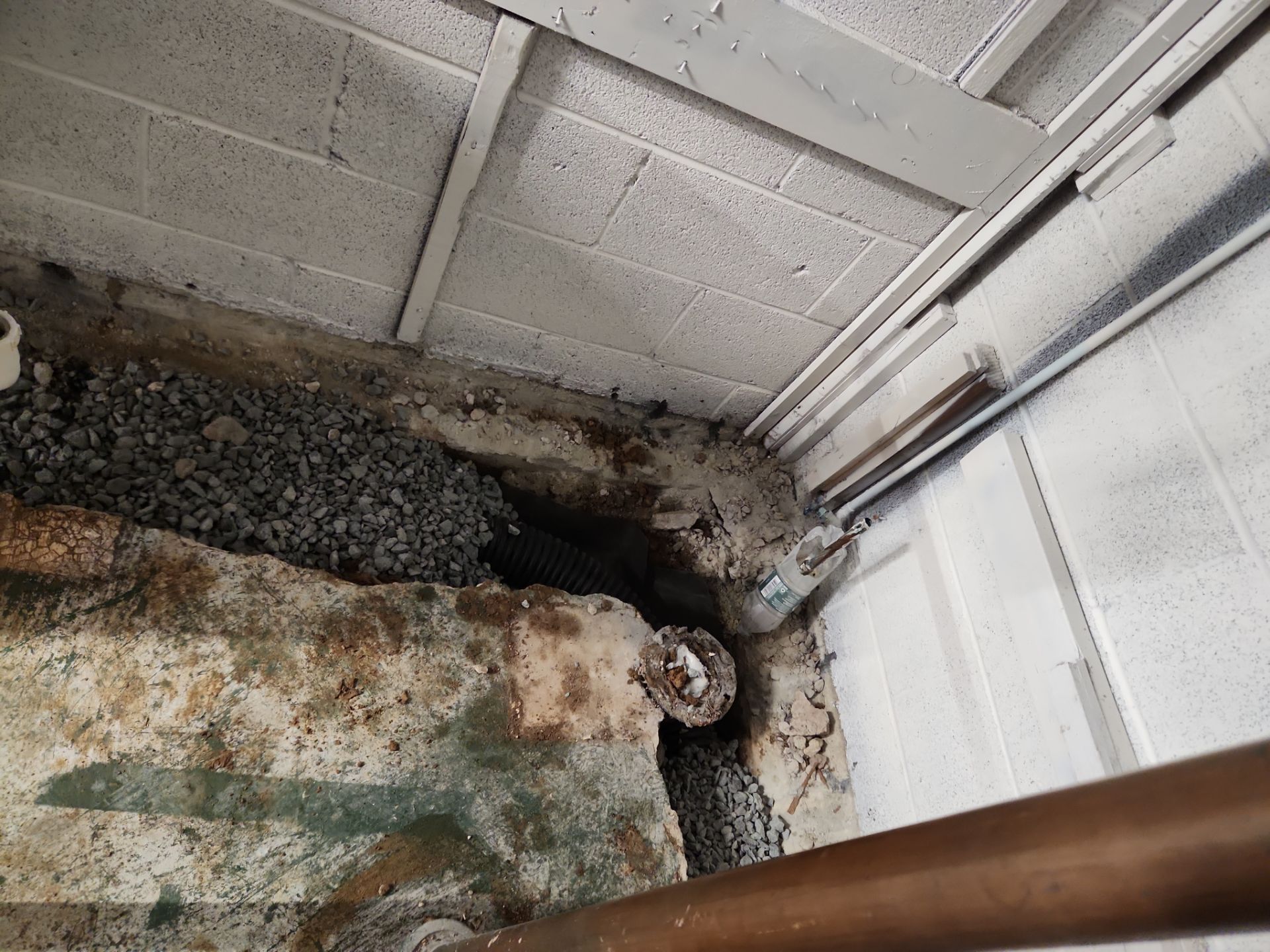 Interior French Drain & Mold Remediation Project in Manville, New Jersey by Pure Service Pro, LLC 