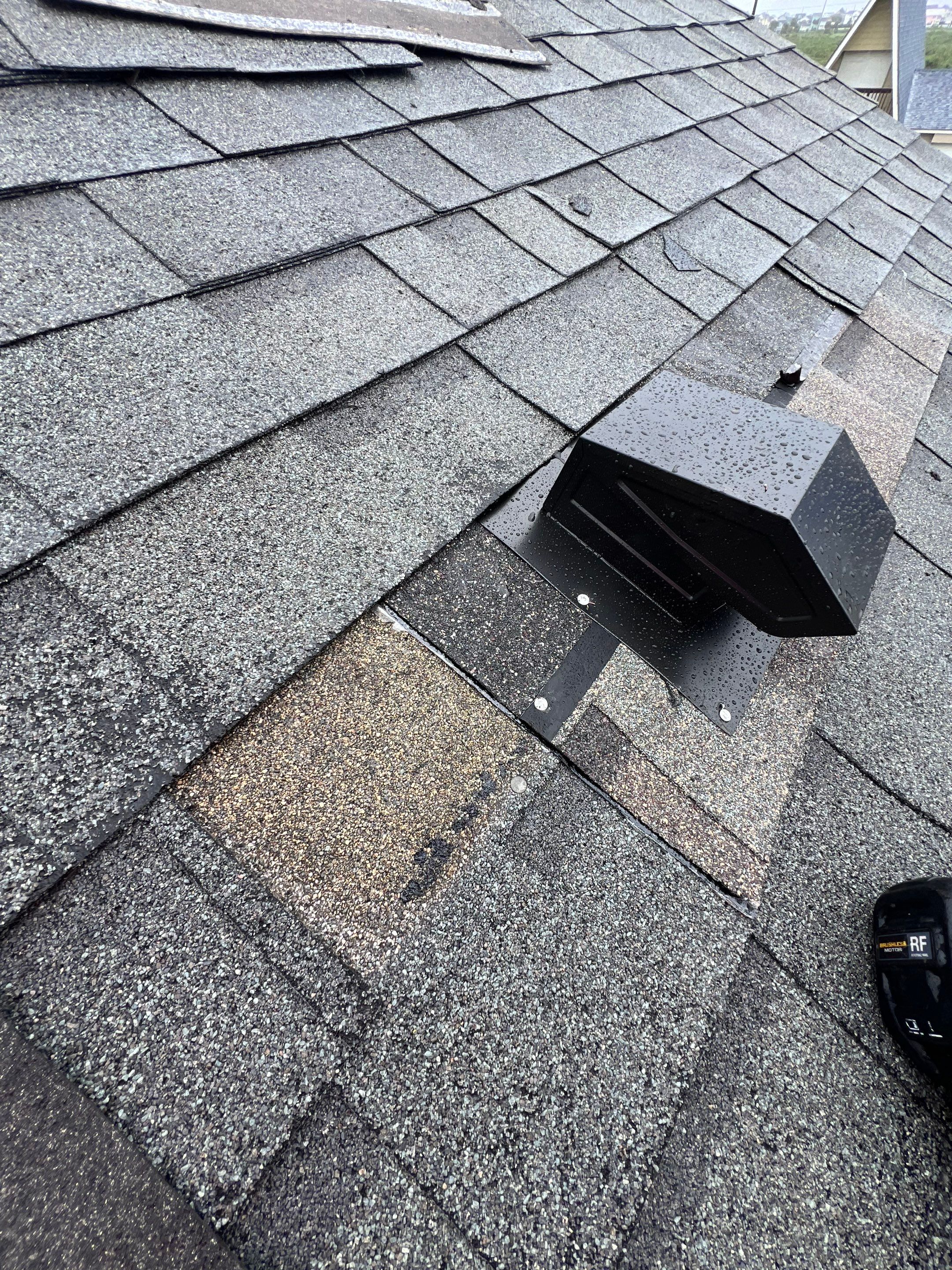 Hail Damage using Owen's Corning Duration (Lifetime) Shingles by Roof Repair Company