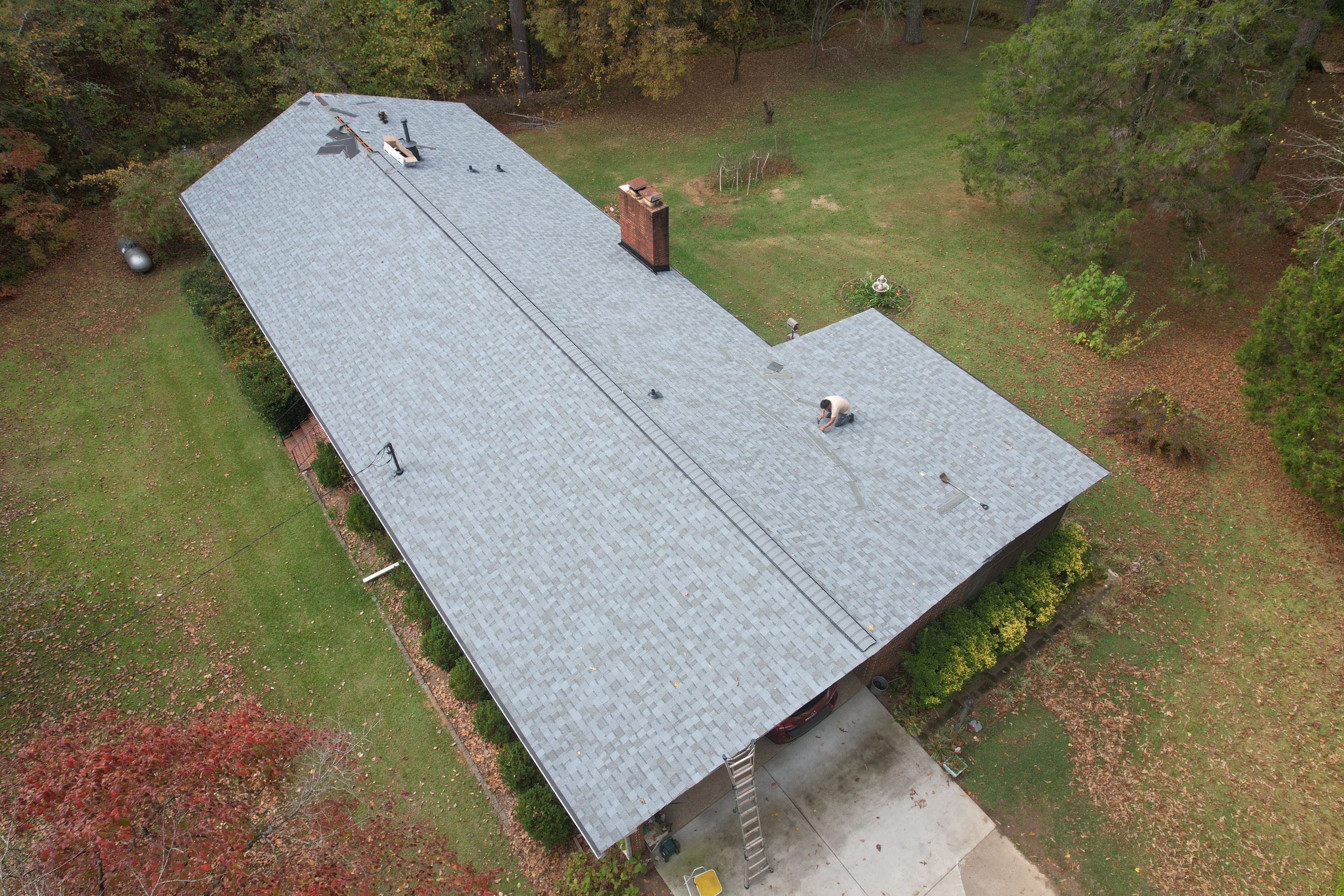 Residential Roof Replacement using Owens Corning Quary Gray by Inspector Roofing and Restoration