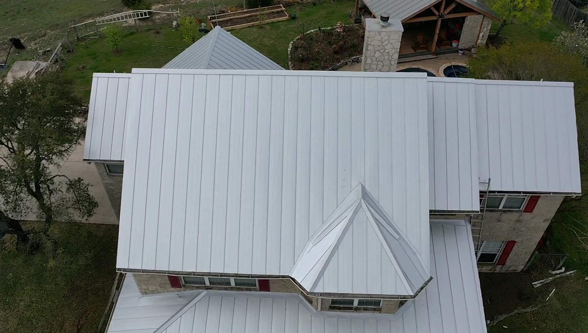 Residential Metal Roof Installation using McElroy Metal by Premier Roofing and Contracting