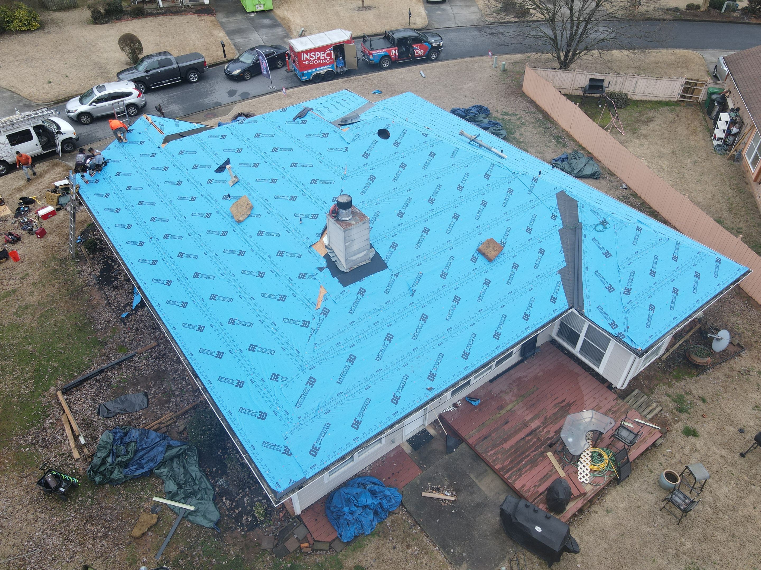 Residential Roofing Installation using Owens Corning by Inspector Roofing and Restoration