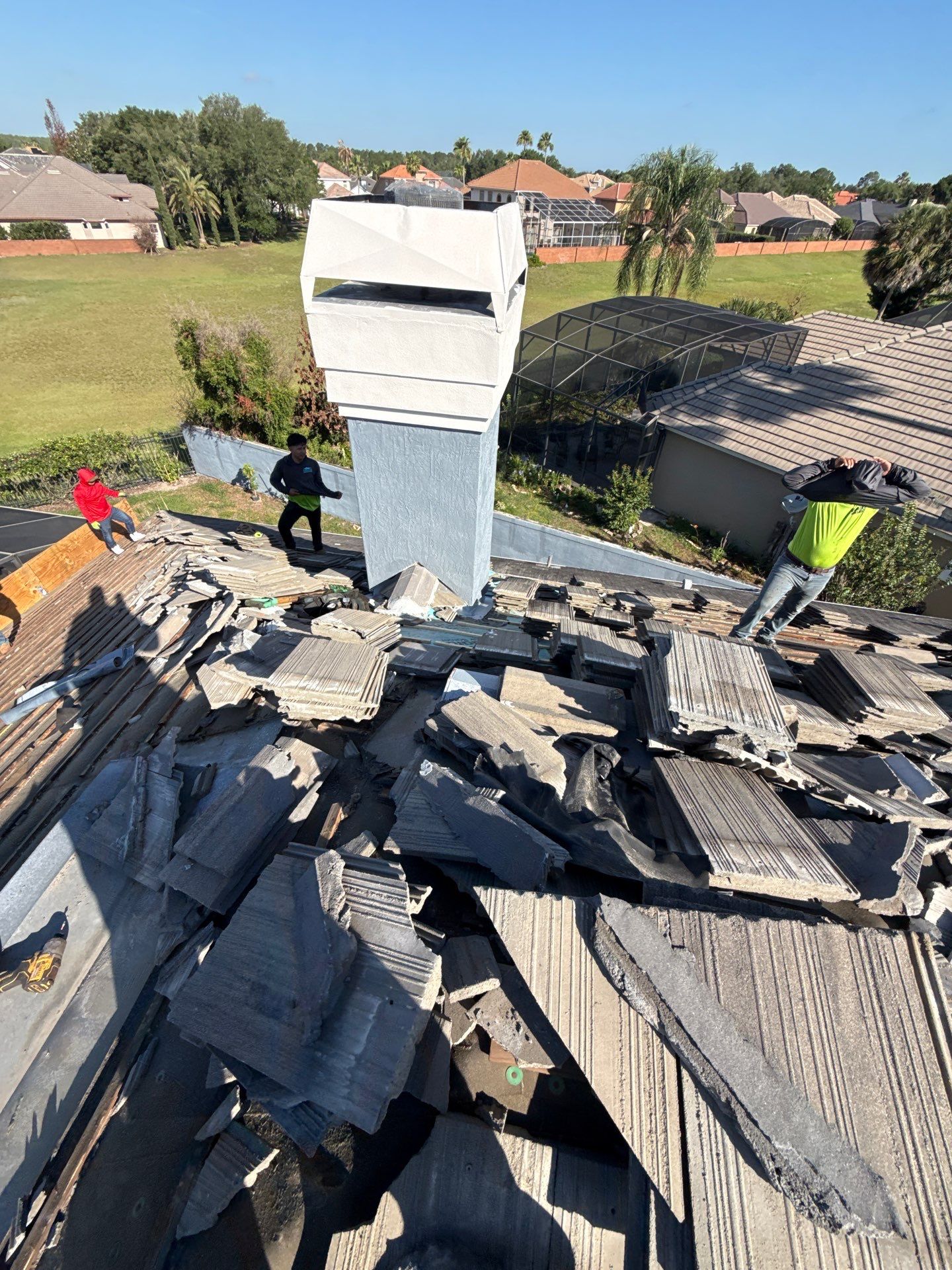 Concrete Tile Roof Replacement Using Polystick TU Plus in Orlando by Fortified Roofing Solutions Corp.